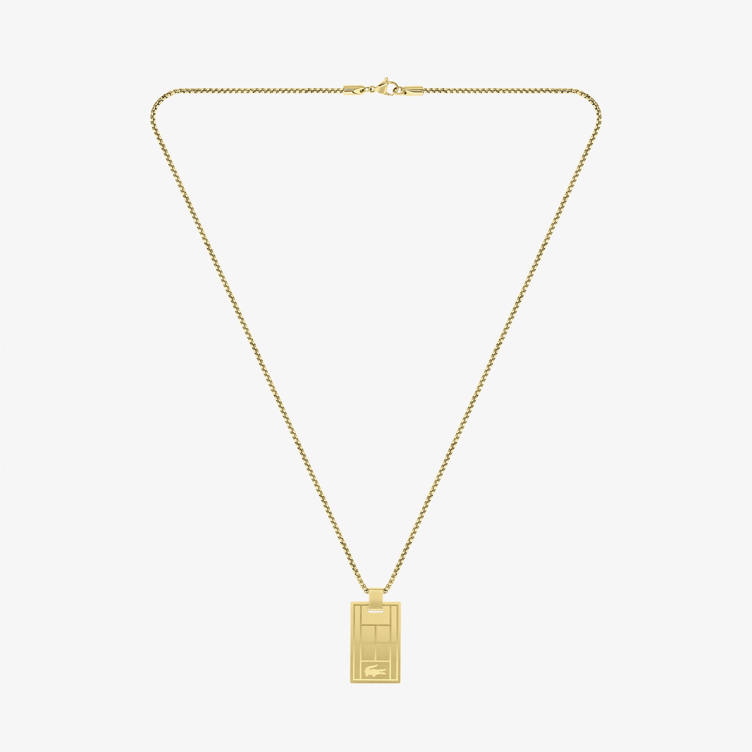 Lacoste Tennis Court Erkek Sarı Kolye