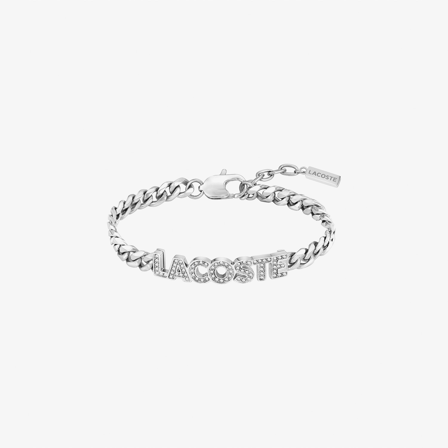 Lacoste Script Unisex Gri Bileklik