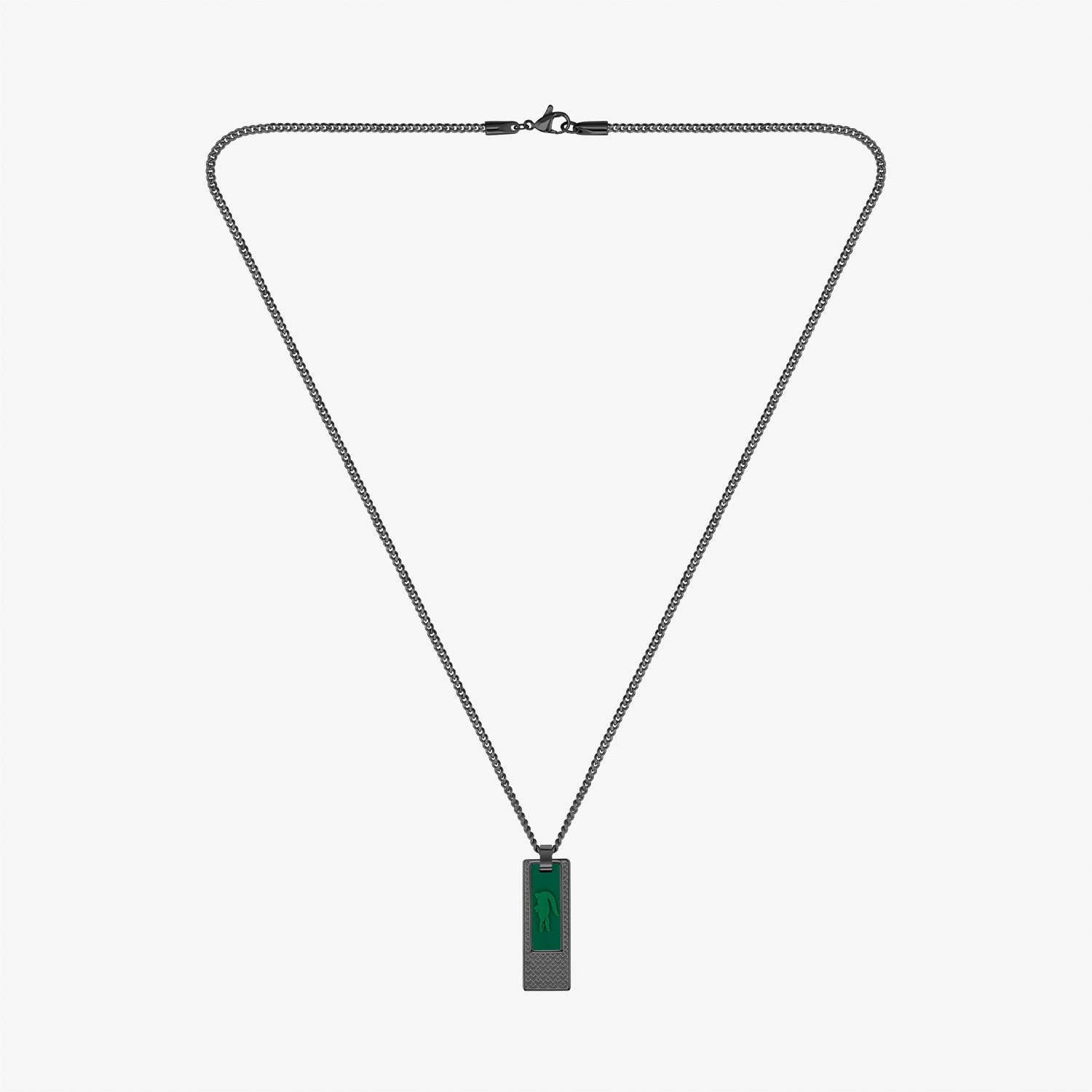 Lacoste Set & Match Erkek Siyah Kolye