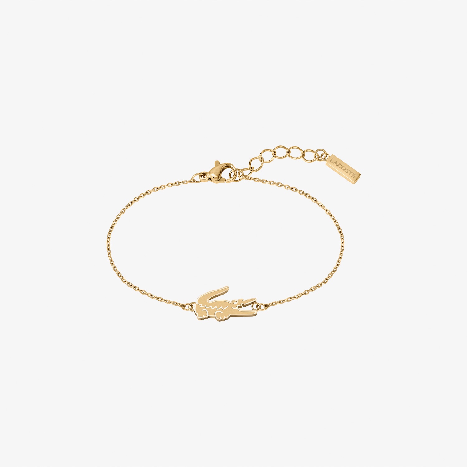 Lacoste Crocodile Unisex Gold Bileklik