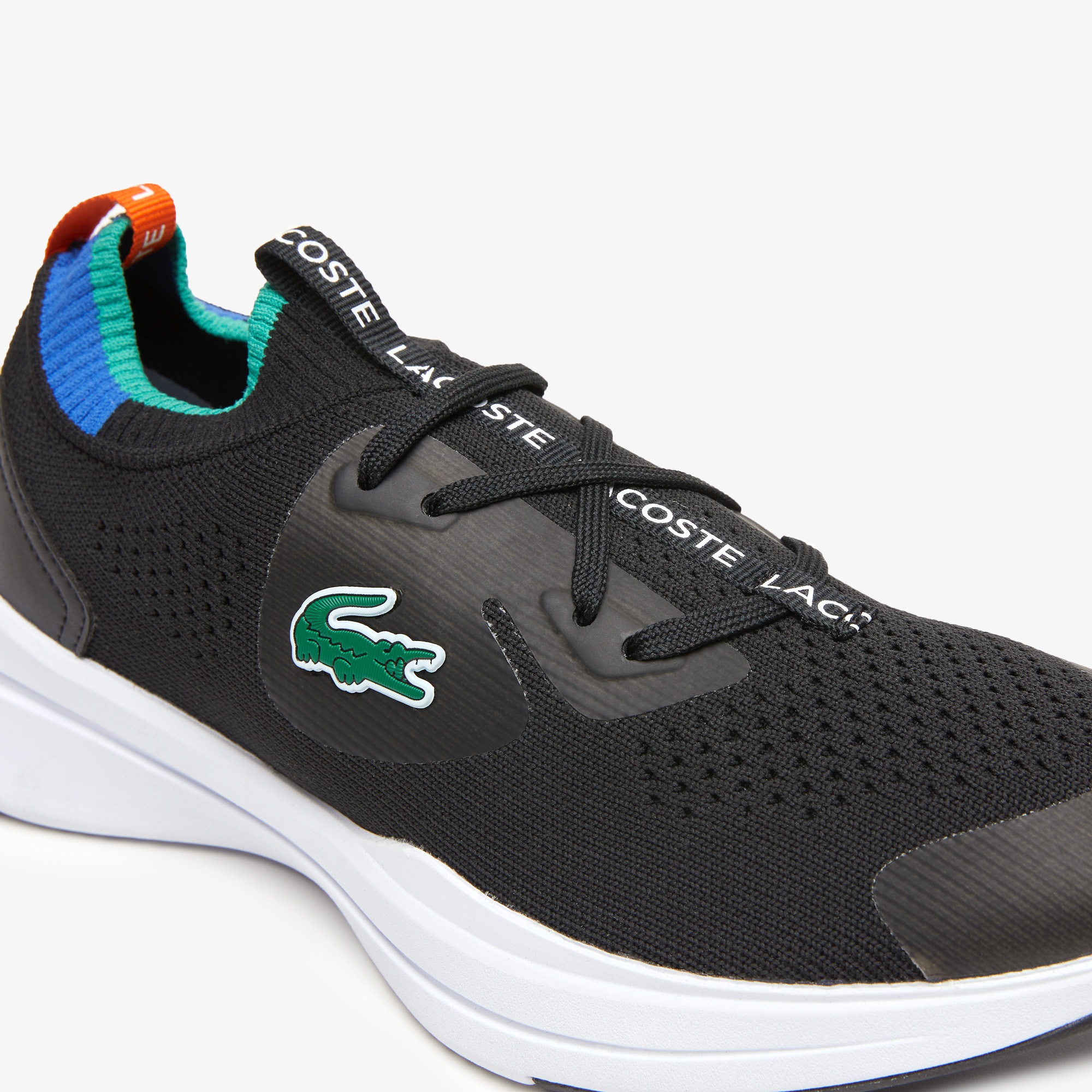 Lacoste SPORT Run Spin Knit Çocuk Siyah Sneaker