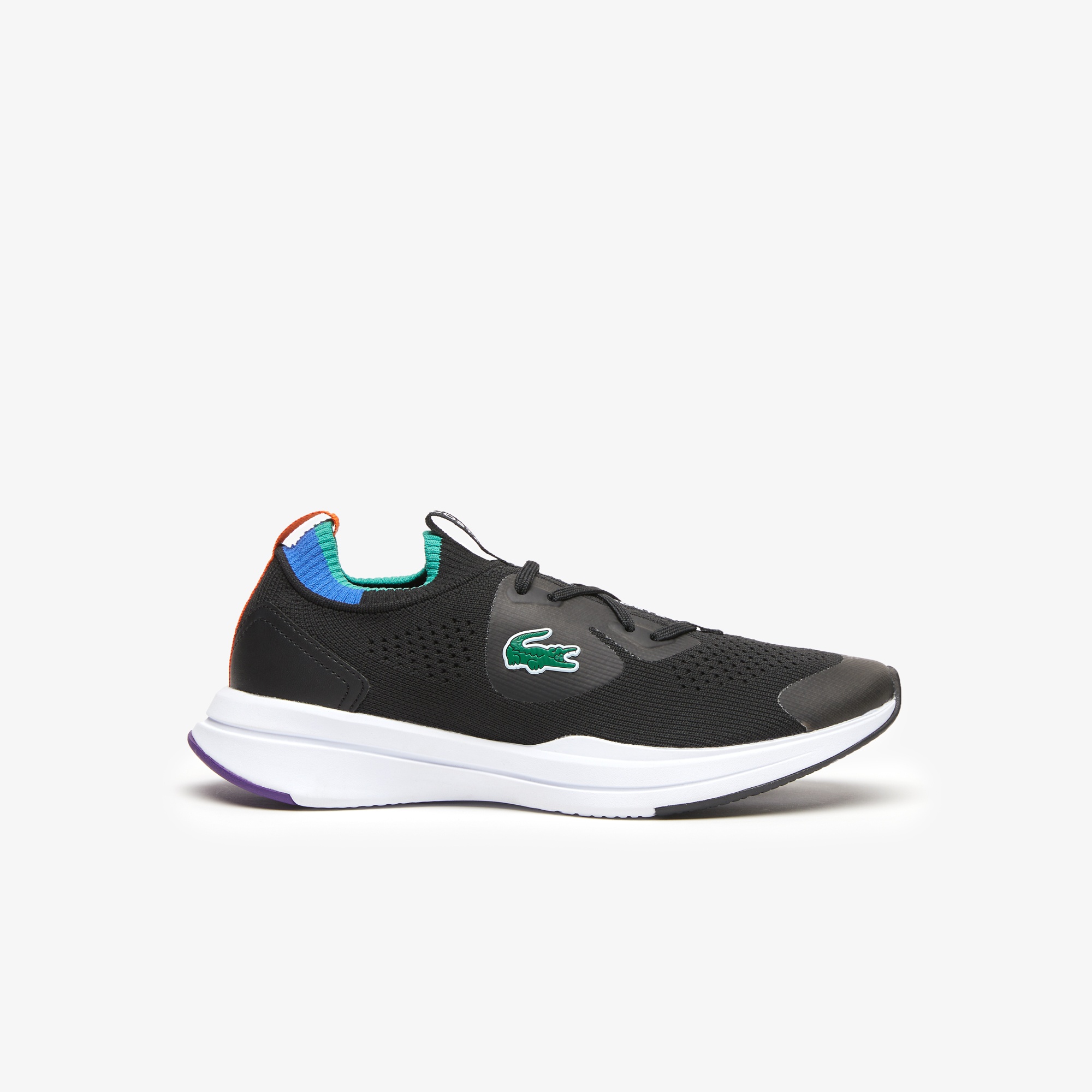 Lacoste SPORT Run Spin Knit Çocuk Siyah Sneaker