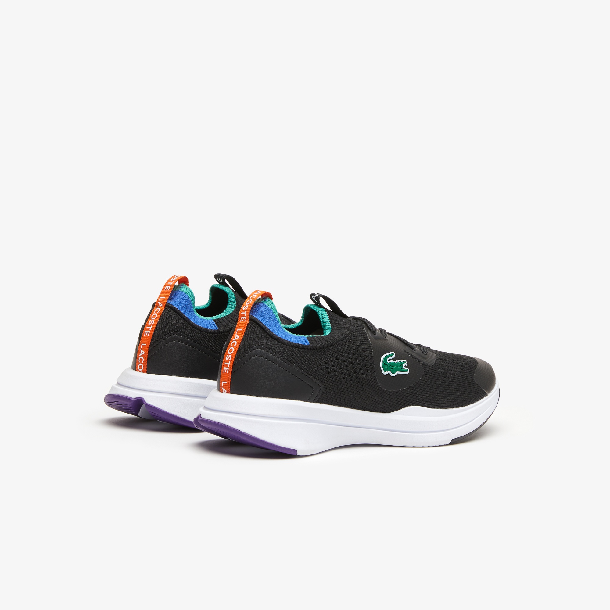 Lacoste SPORT Run Spin Knit Çocuk Siyah Sneaker
