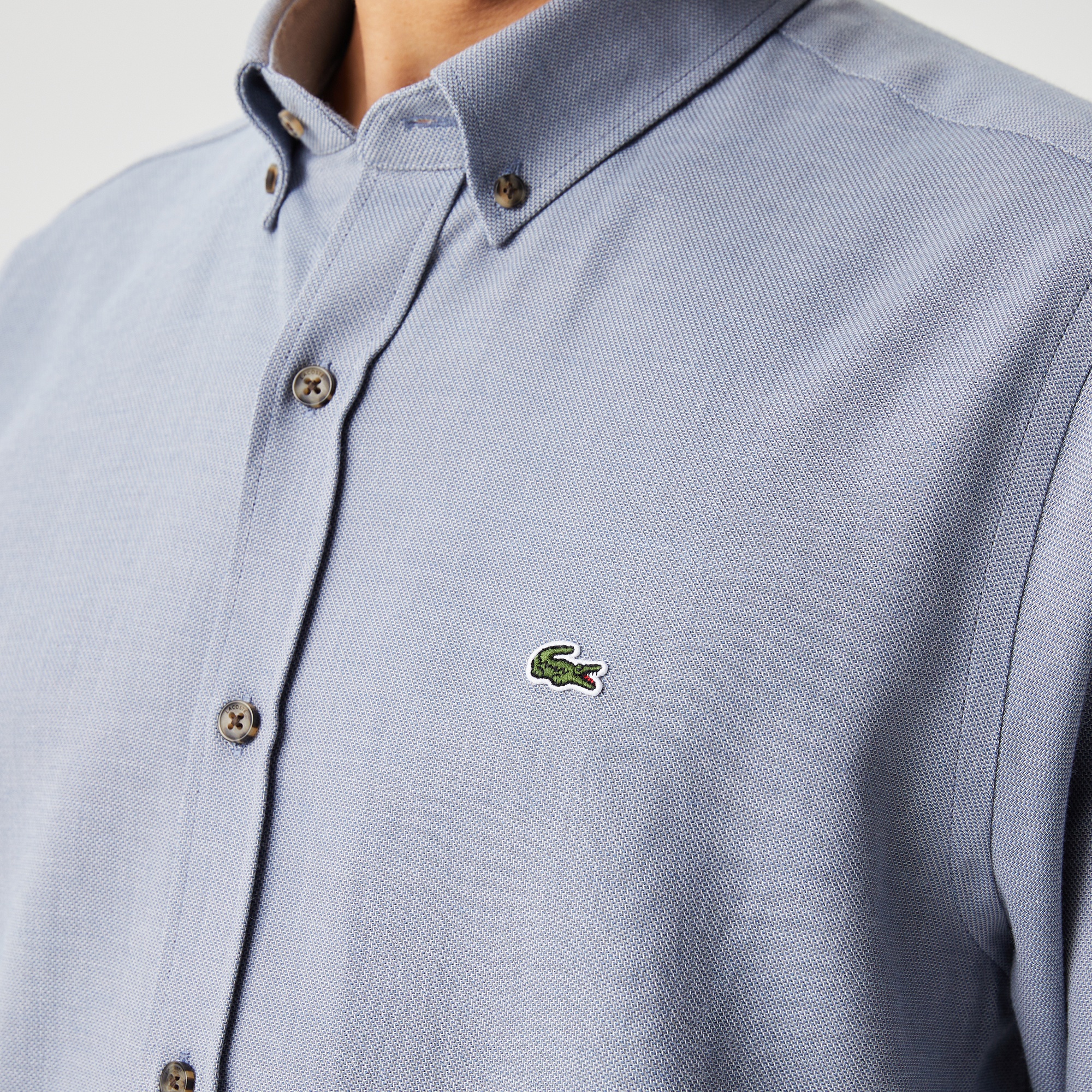 Lacoste Erkek Regular Fit Mavi Gömlek