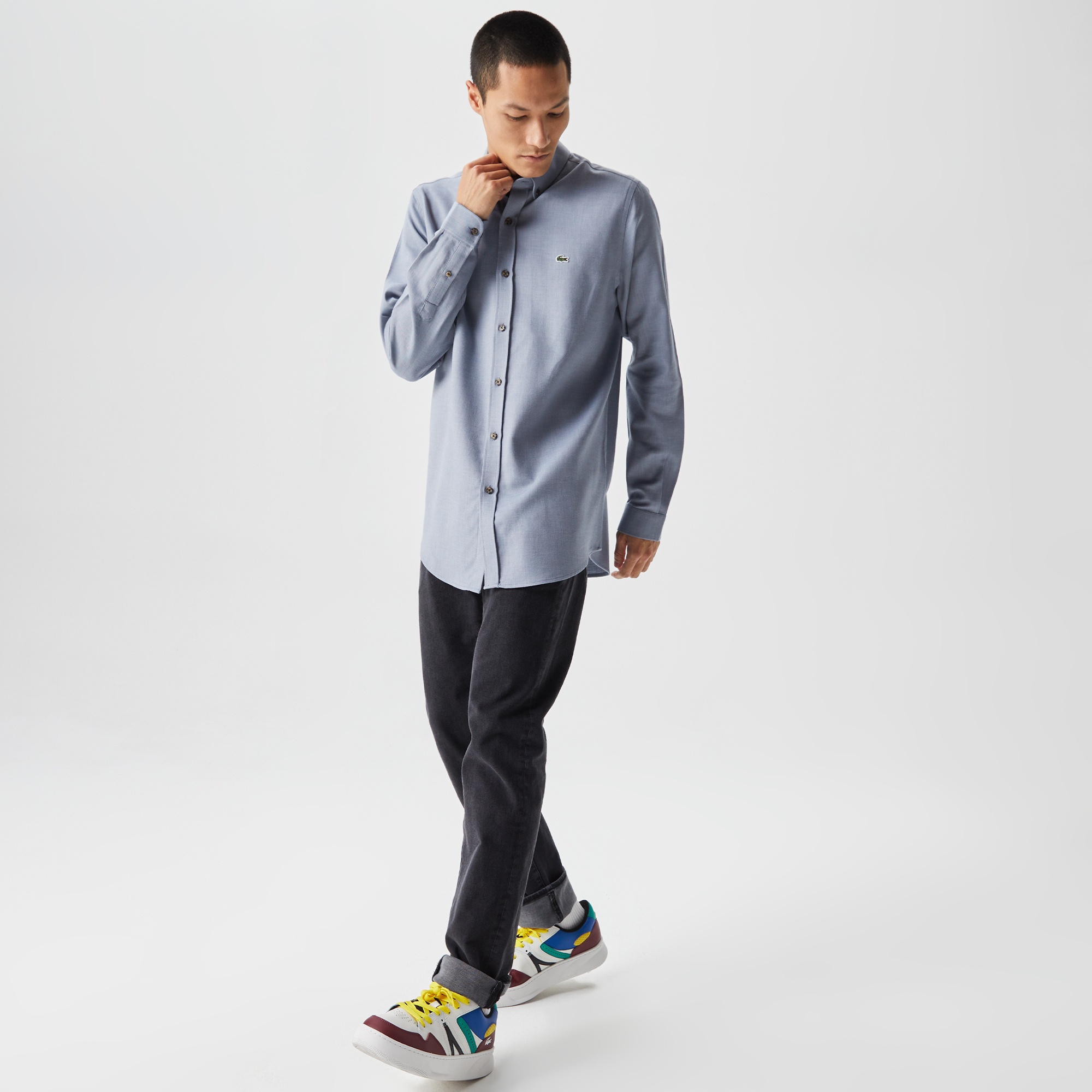 Lacoste Erkek Regular Fit Mavi Gömlek