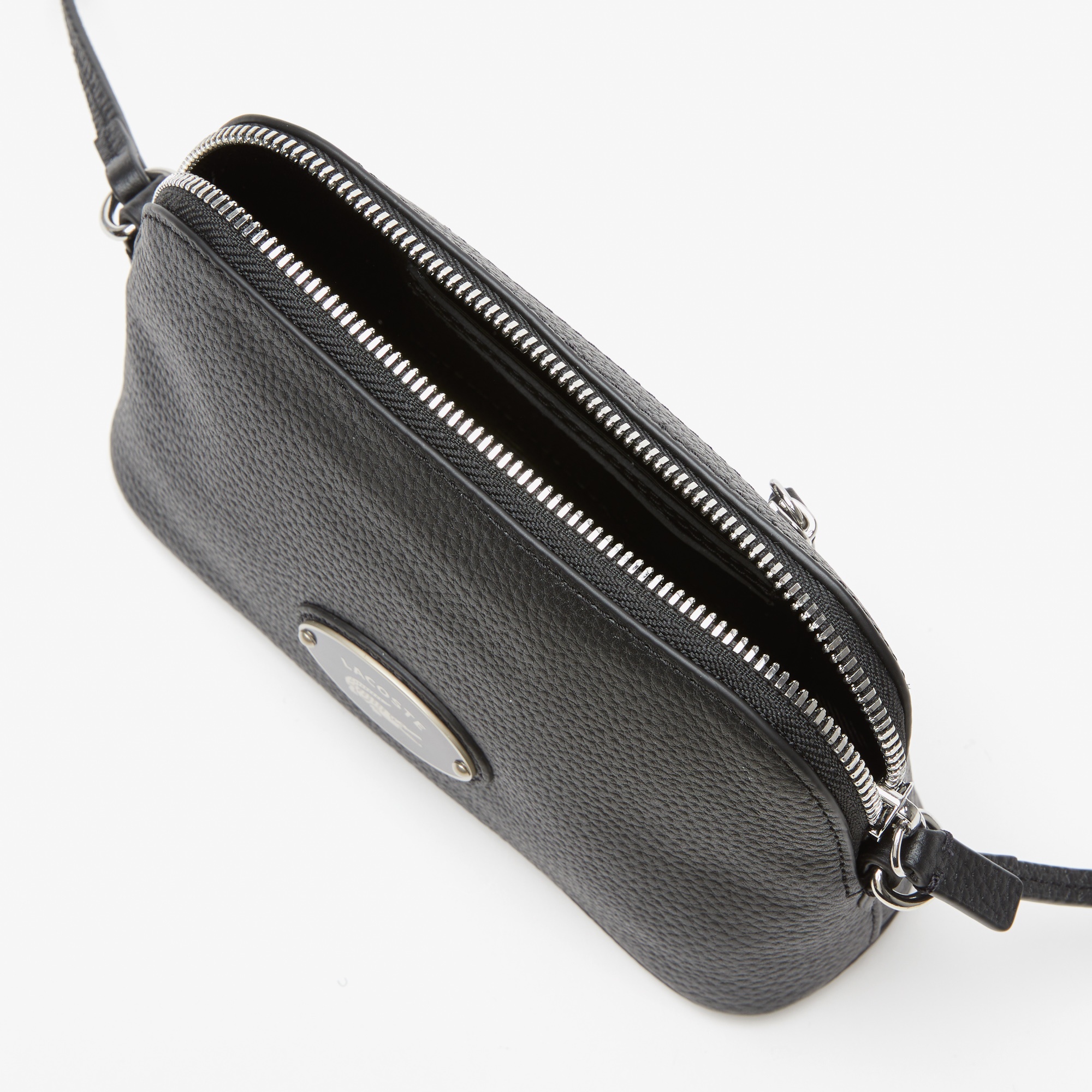 Lacoste Dome Kadın Deri Siyah Omuz Çantası