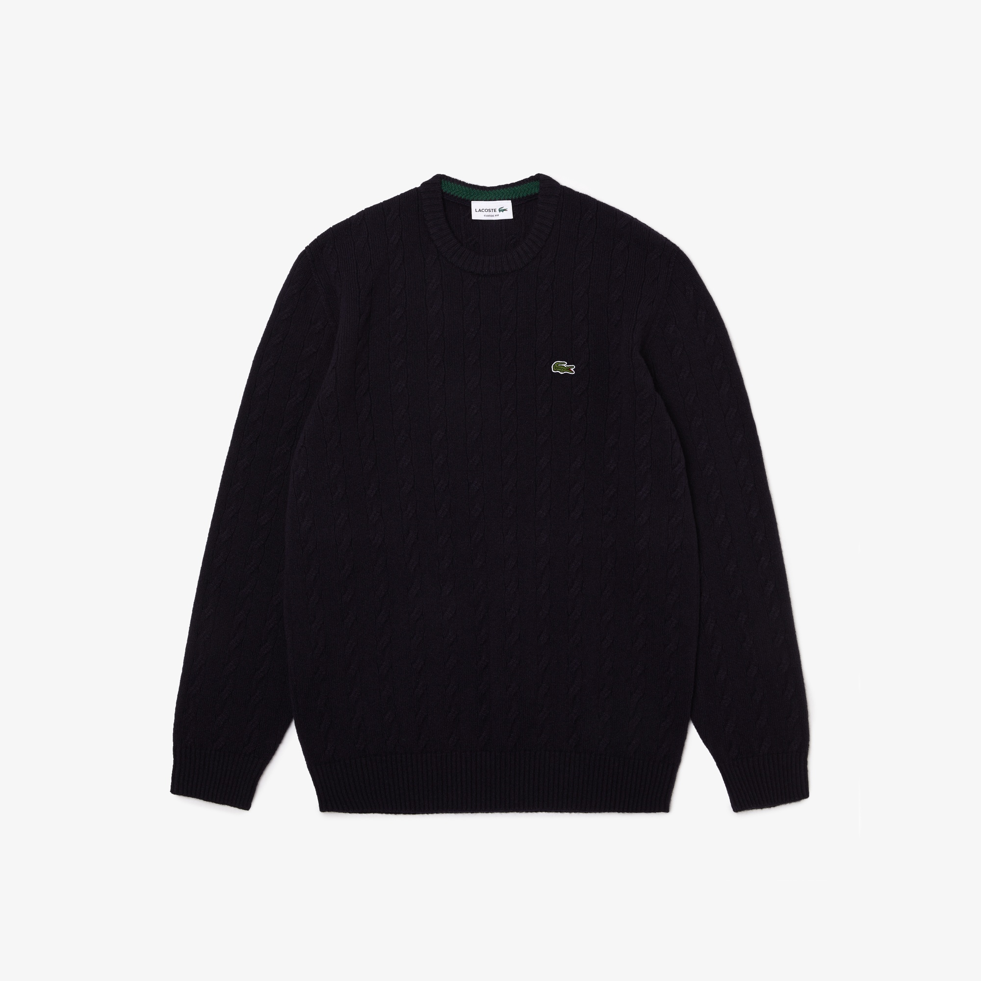 Lacoste Erkek Bisiklet Yaka Yün Lacivert Kazak