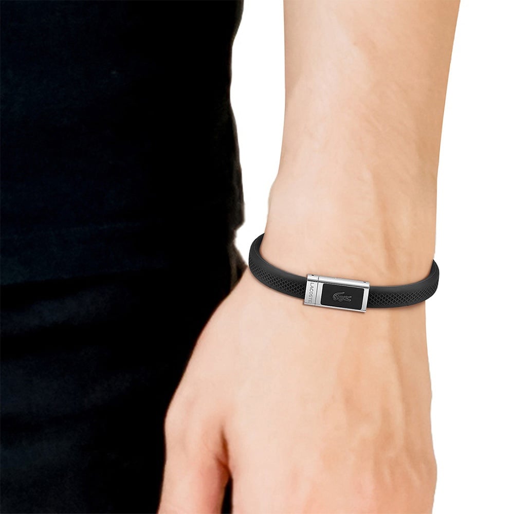 Lacoste L.12.12 Erkek Siyah Bileklik