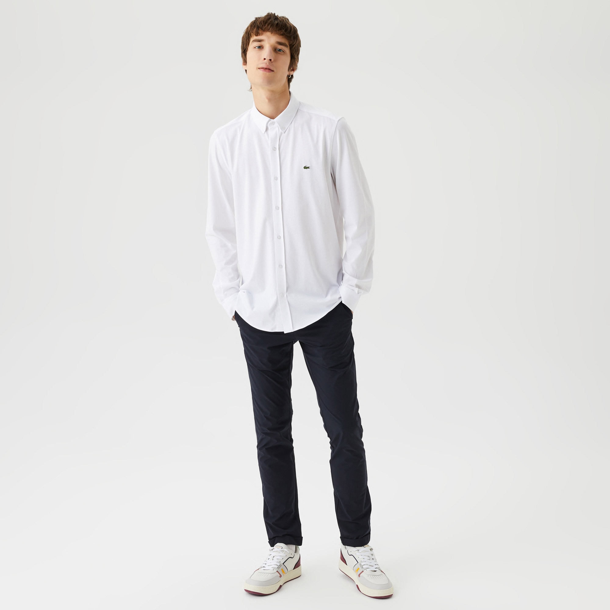 Lacoste Erkek Slim Fit Lacivert Pantolon