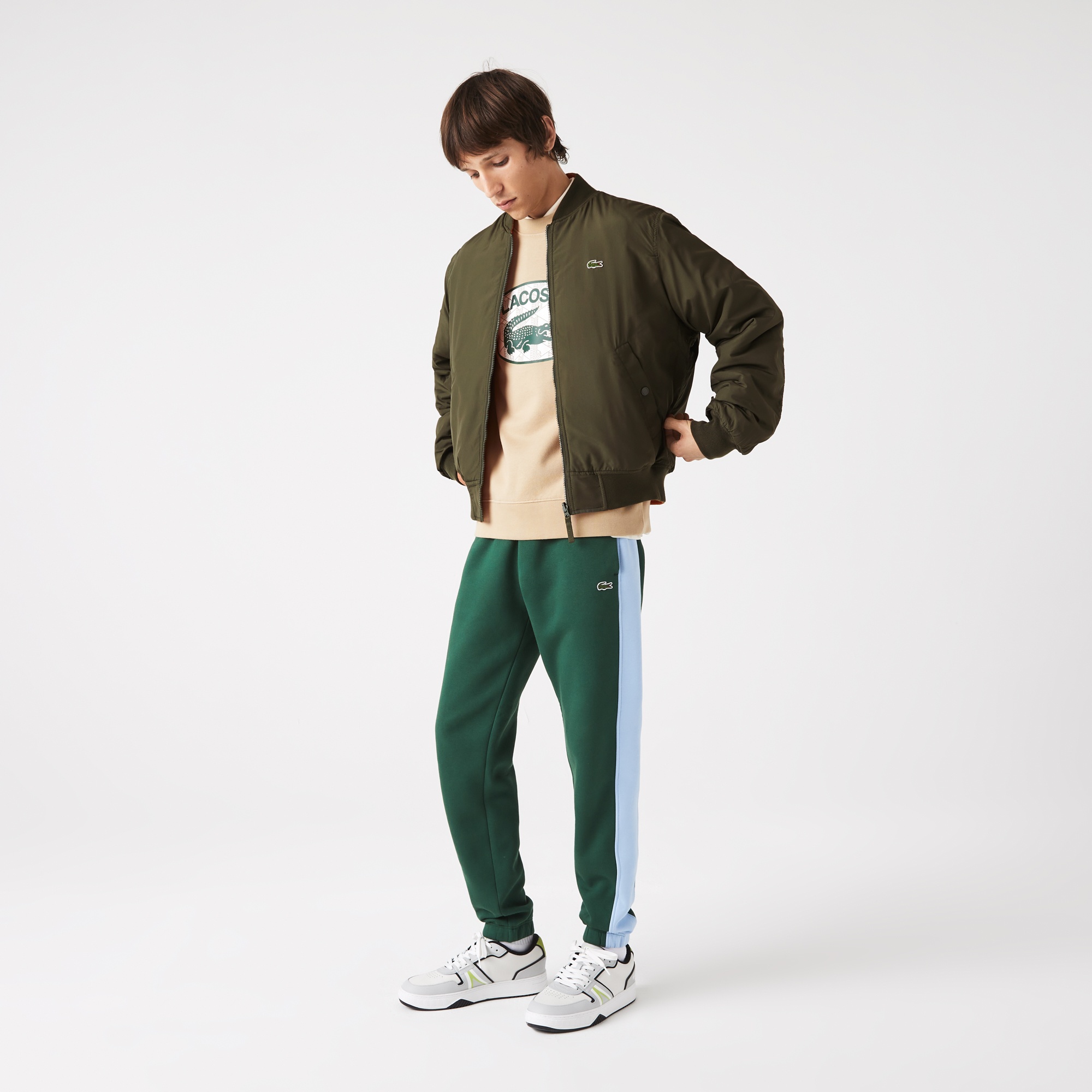Lacoste Erkek Hakim Yaka Çift Taraflı Haki Mont