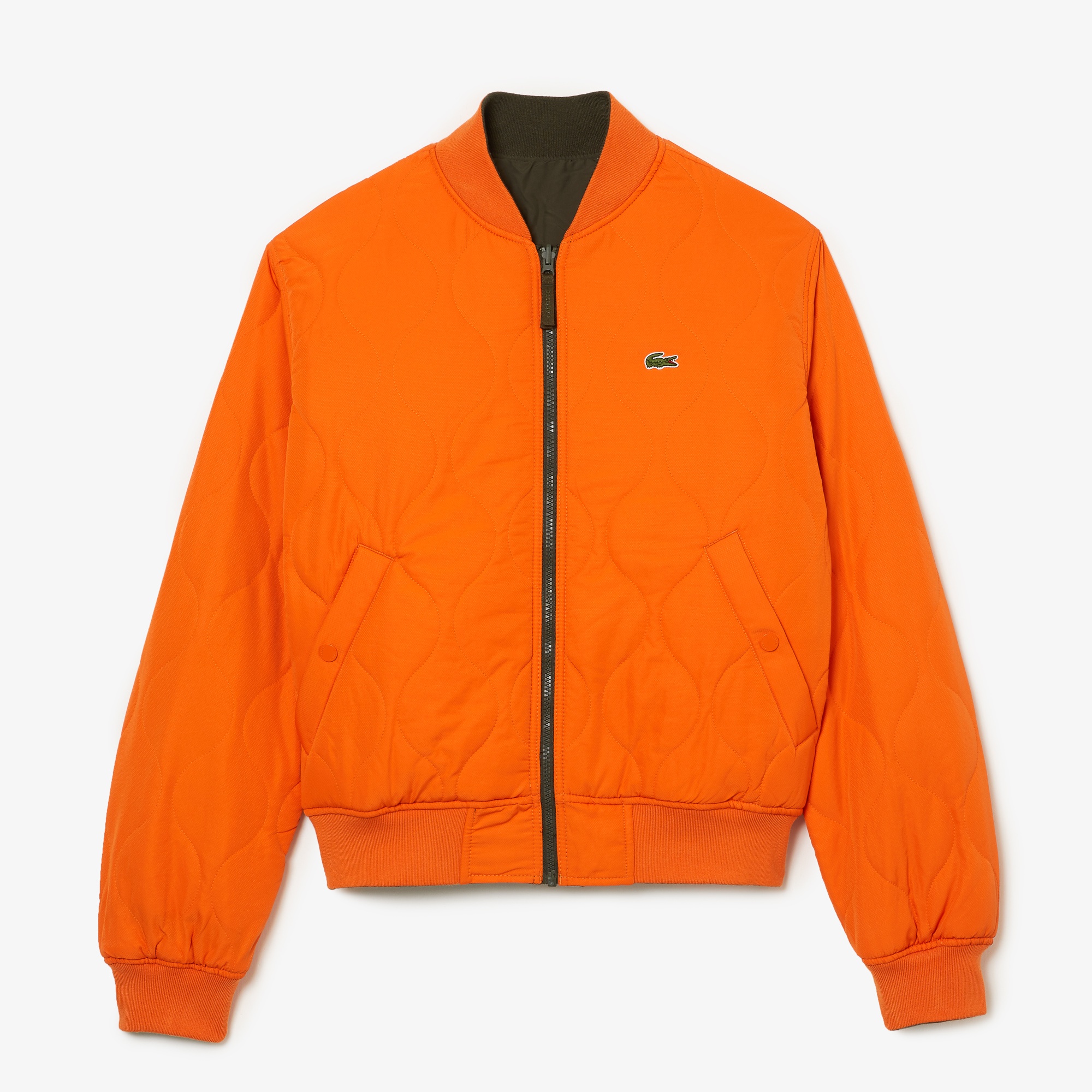 Lacoste Erkek Hakim Yaka Çift Taraflı Haki Mont