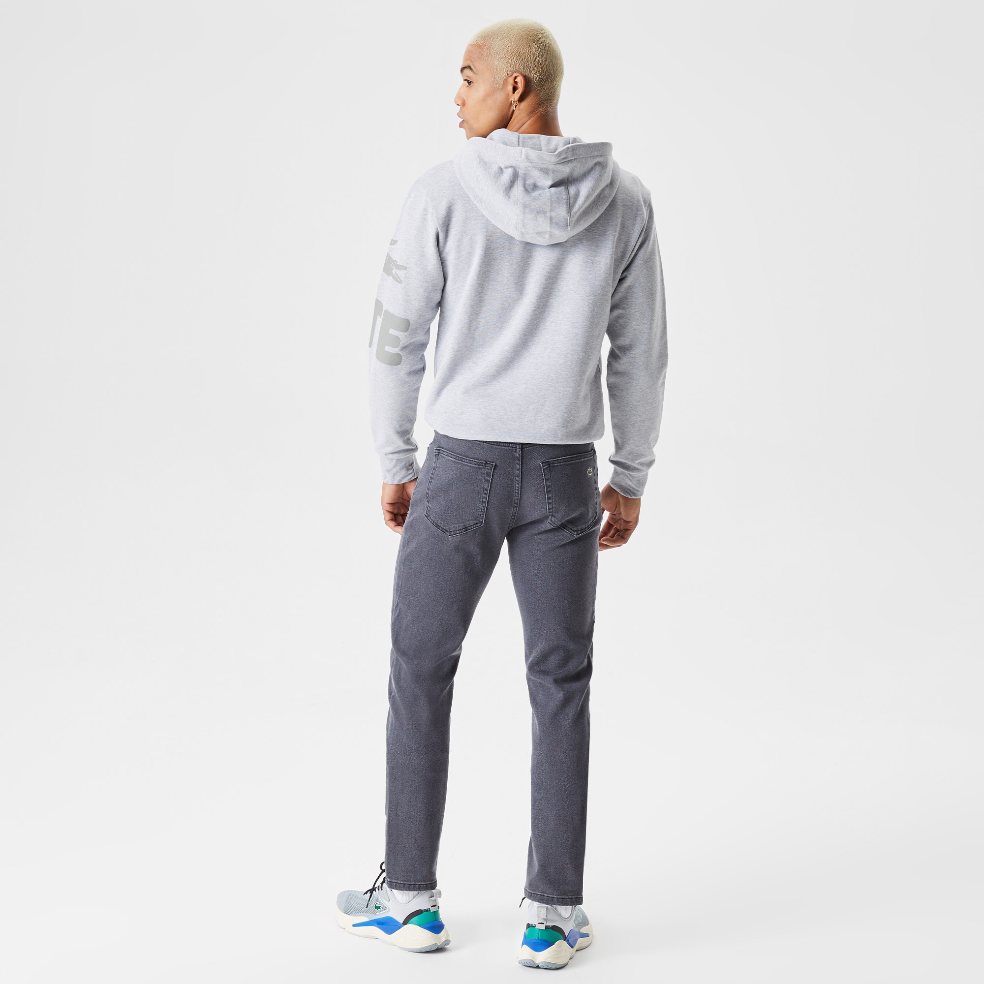Lacoste Erkek Slim Fit Denim Koyu Gri Pantolon