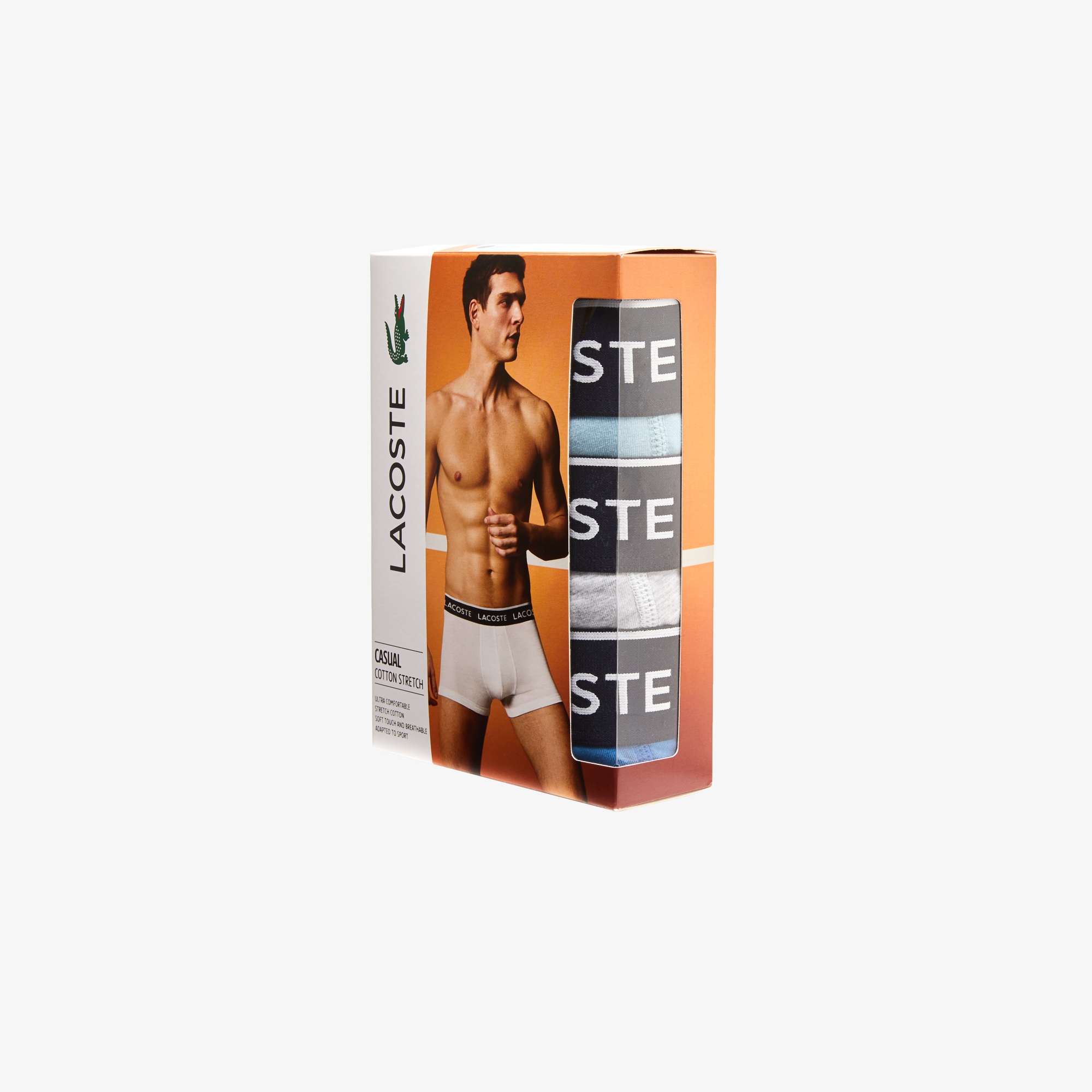 Lacoste Erkek 3'lü Renkli Boxer