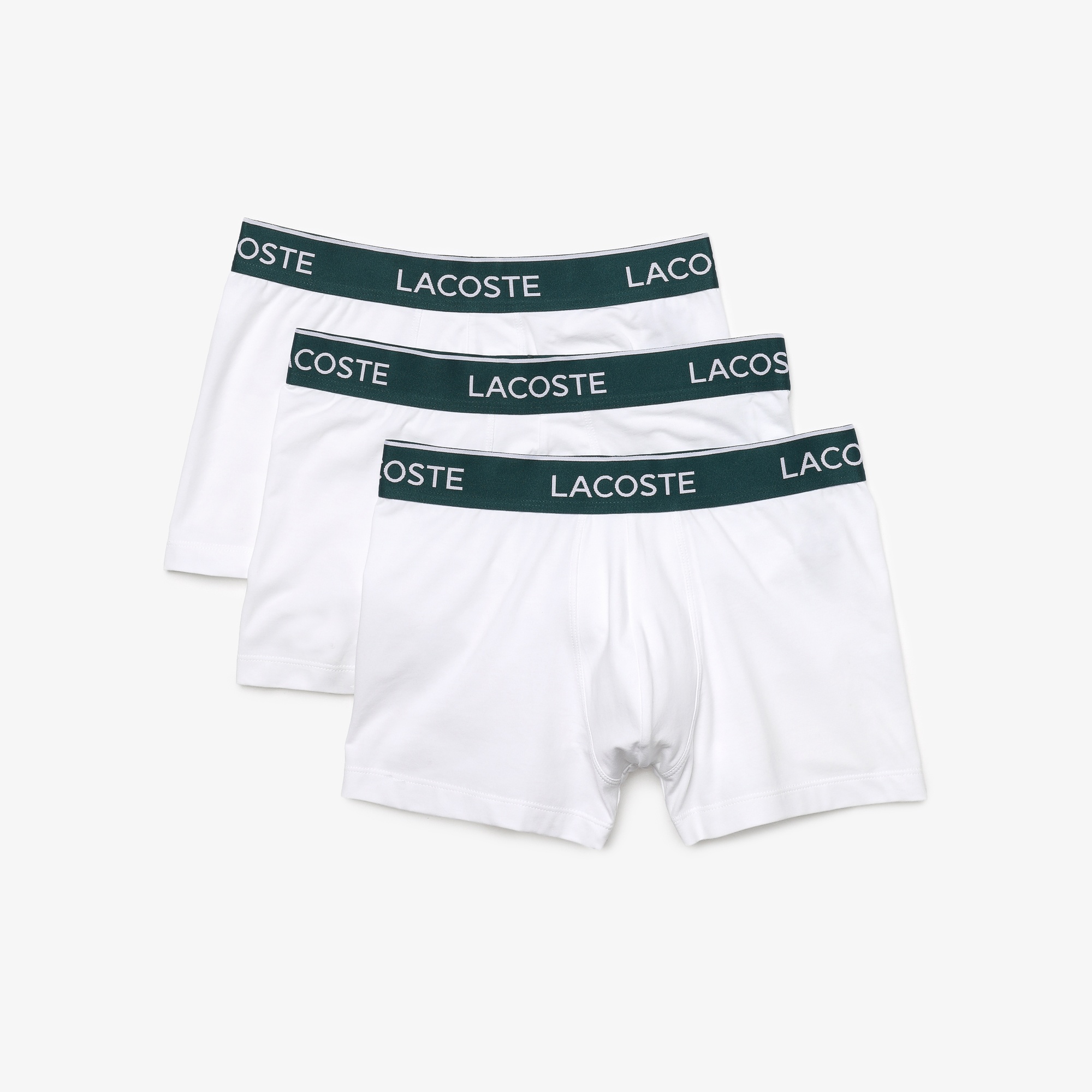 Lacoste Active Erkek 3'lü Beyaz Boxer