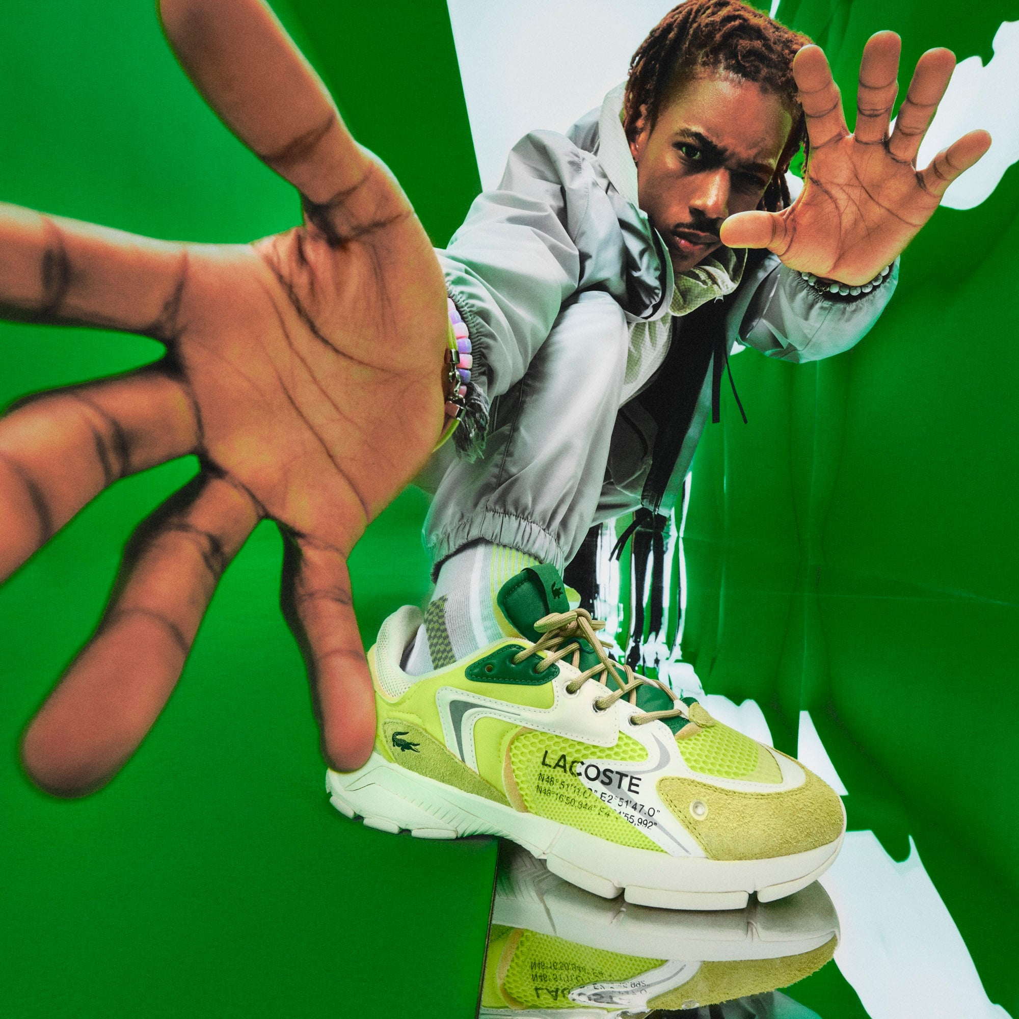 Lacoste L003 Neo Erkek Sarı Sneaker