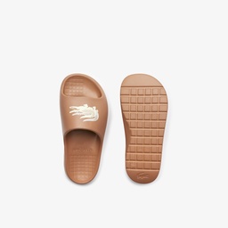 Lacoste Croco 2.0 Evo Kadın Kahverengi Terlik Kahverengi