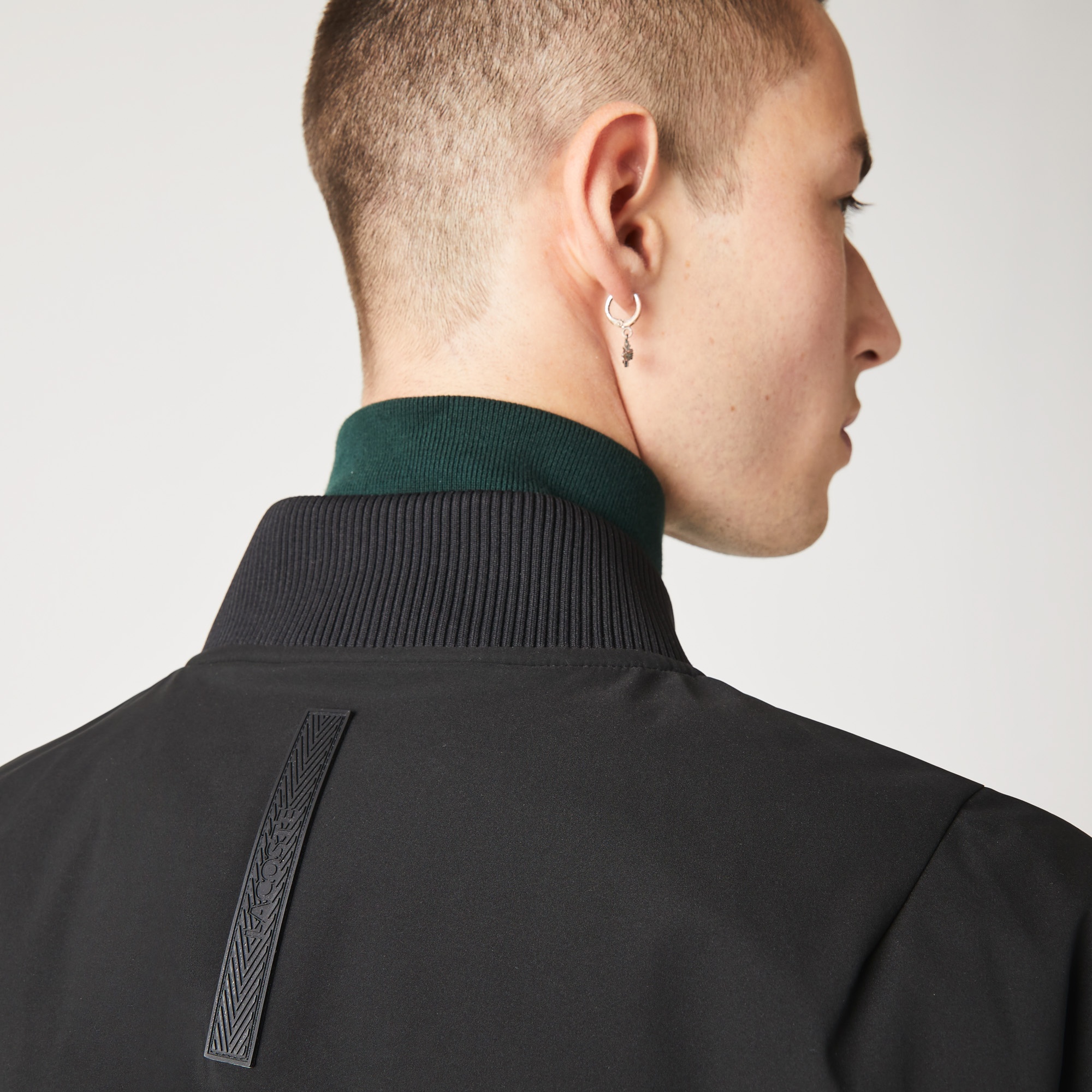 Lacoste Erkek Oversize Siyah Bomber Ceket