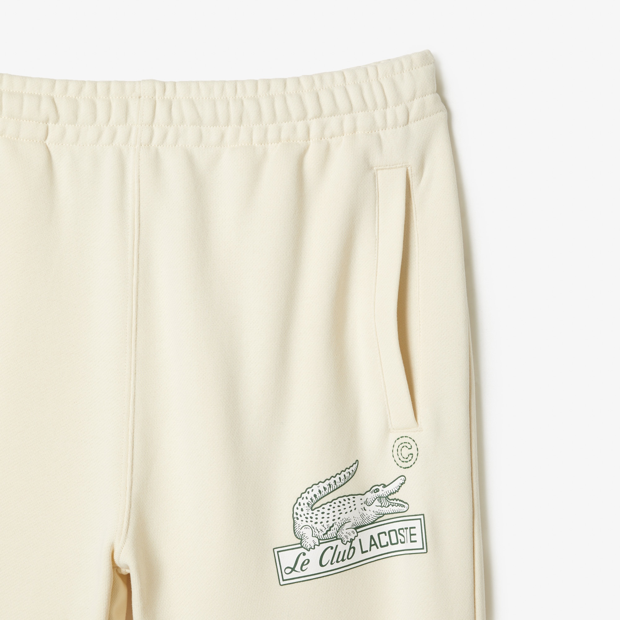 Lacoste Neo Heritage Erkek Organik Pamuk Regular Fit Bej Eşofman Altı
