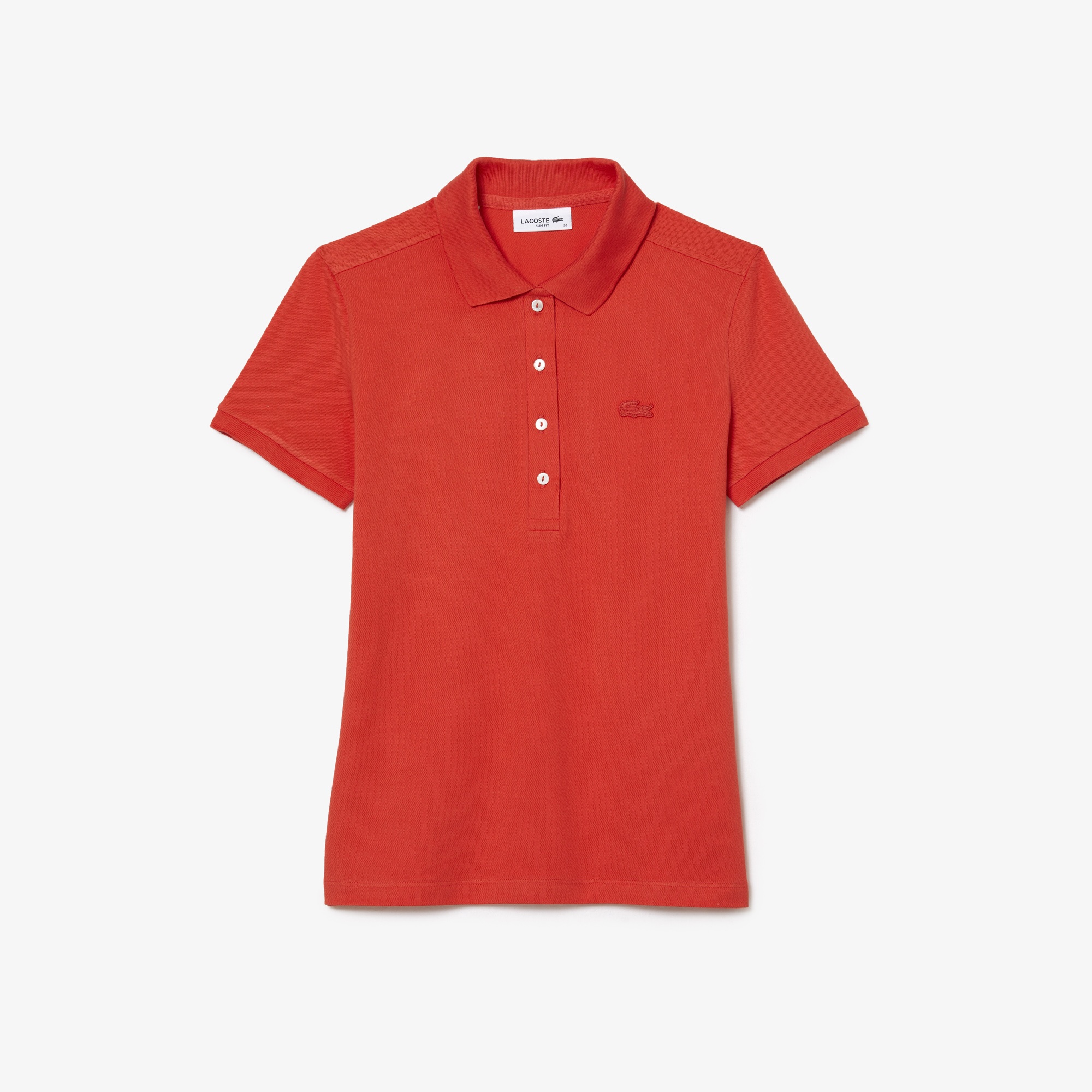 Lacoste Kadın Slim Fit Kırmızı Polo