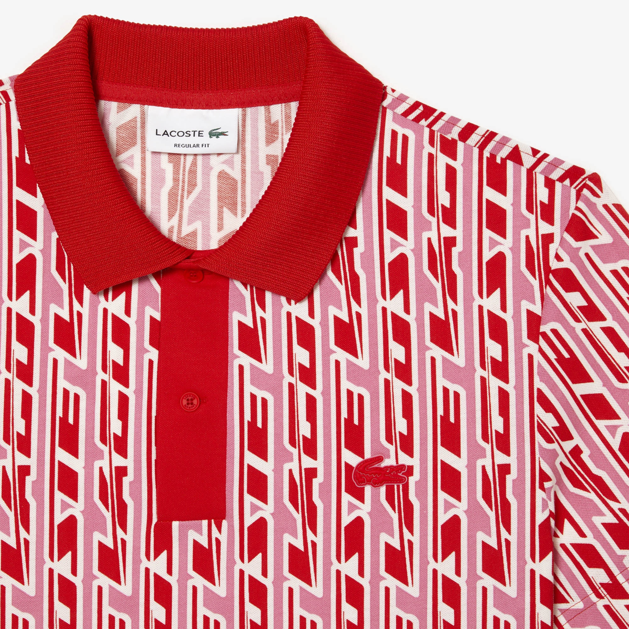 Lacoste Active Erkek Regular Fit Baskılı Kırmızı Polo