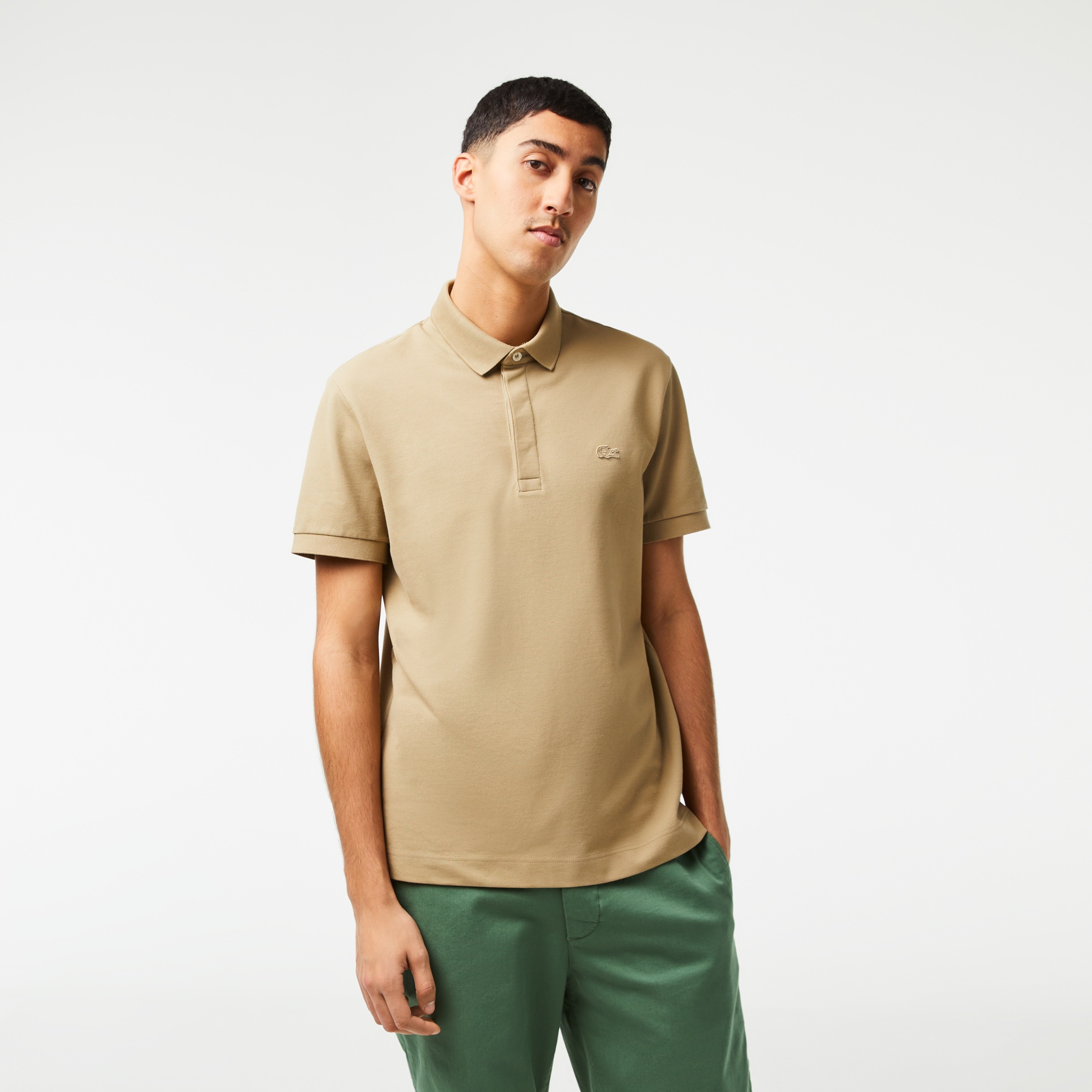 Lacoste Erkek Regular Fit Paris Bej Polo