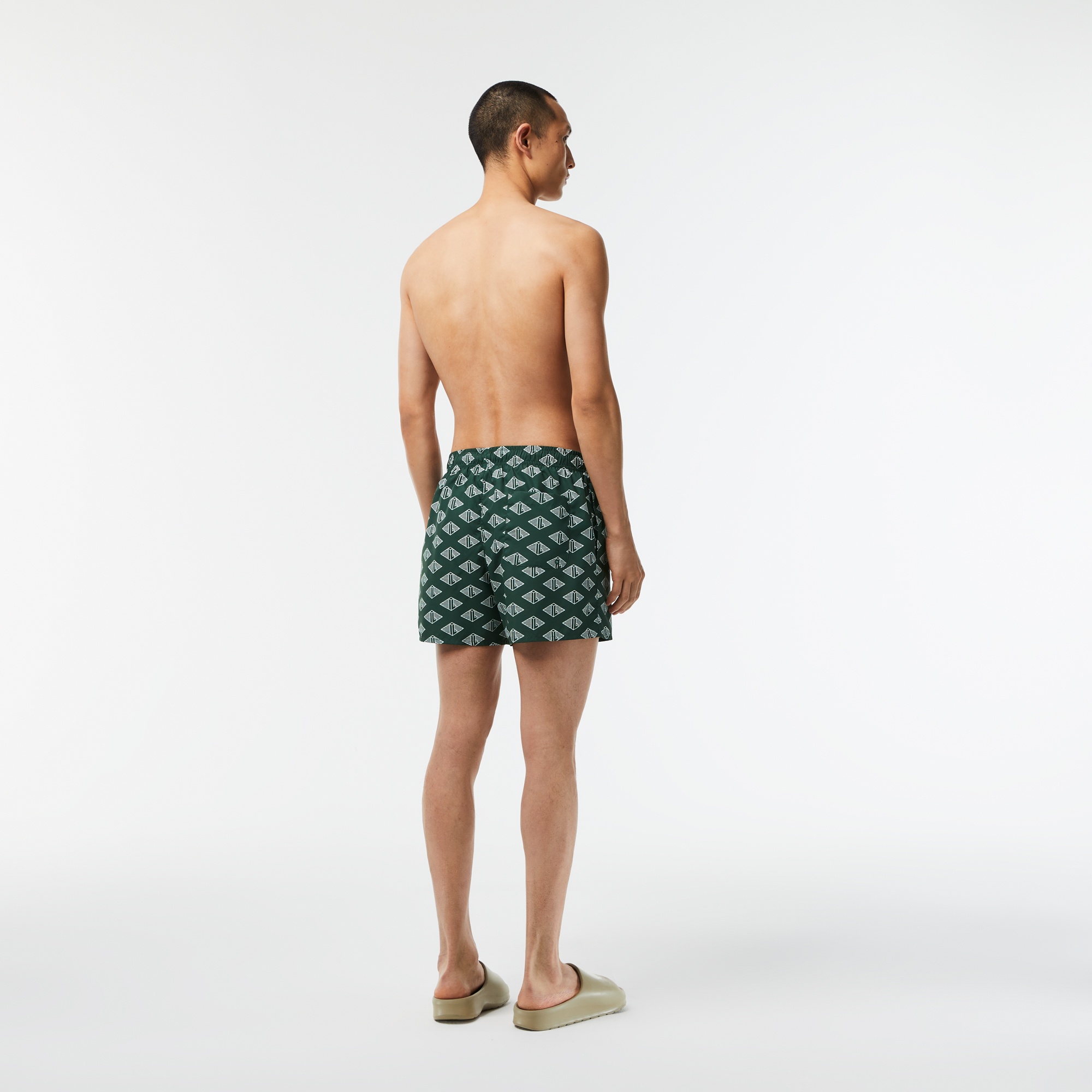 Lacoste Erkek Monogram Yeşil Mayo Şort