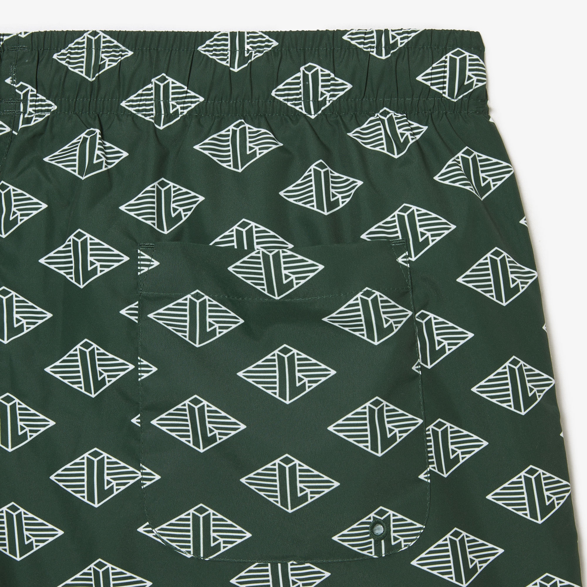 Lacoste Erkek Monogram Yeşil Mayo Şort