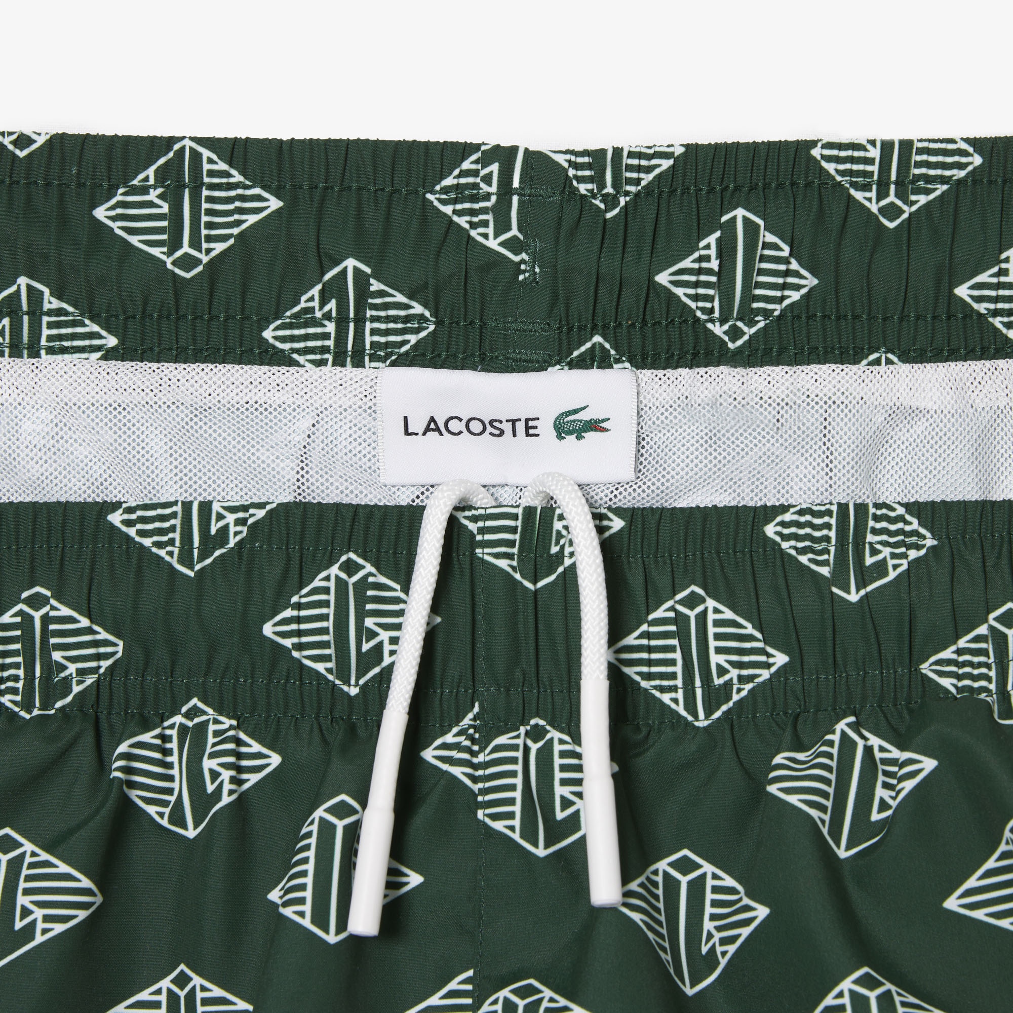 Lacoste Erkek Monogram Yeşil Mayo Şort