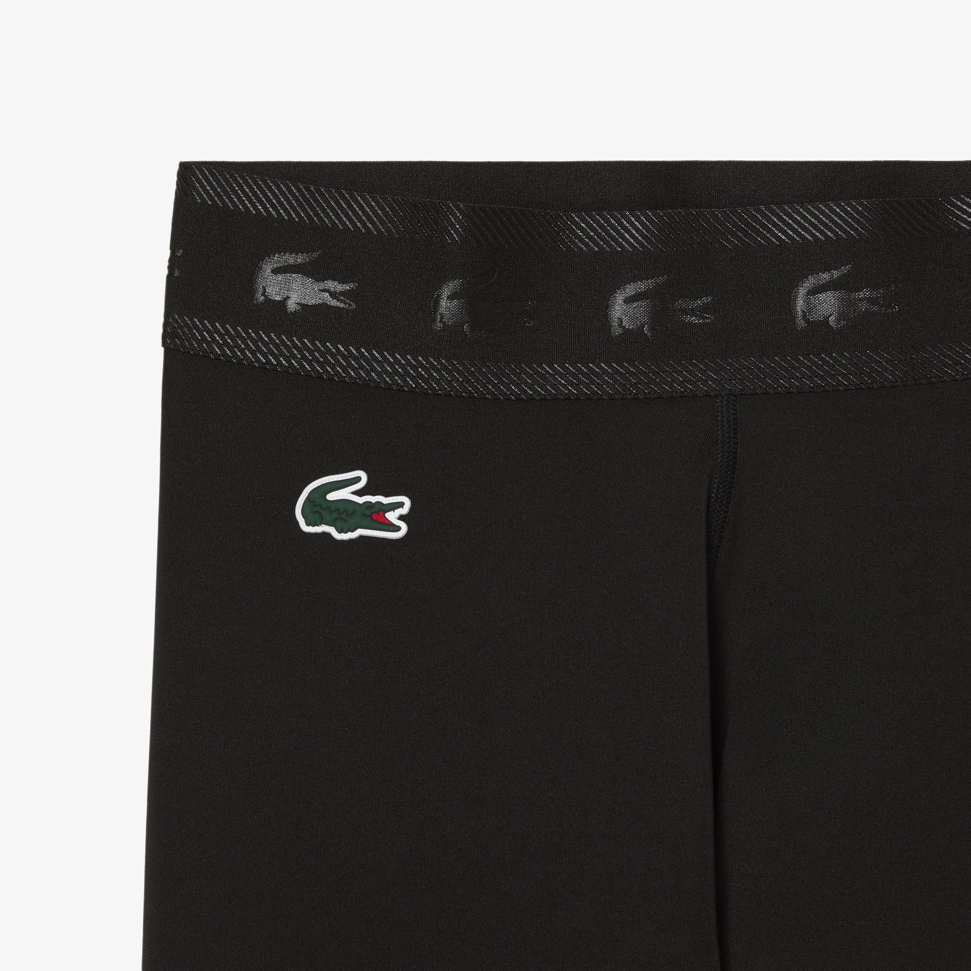 Lacoste SPORT Kadın Slim Fit Baskılı Siyah Tayt