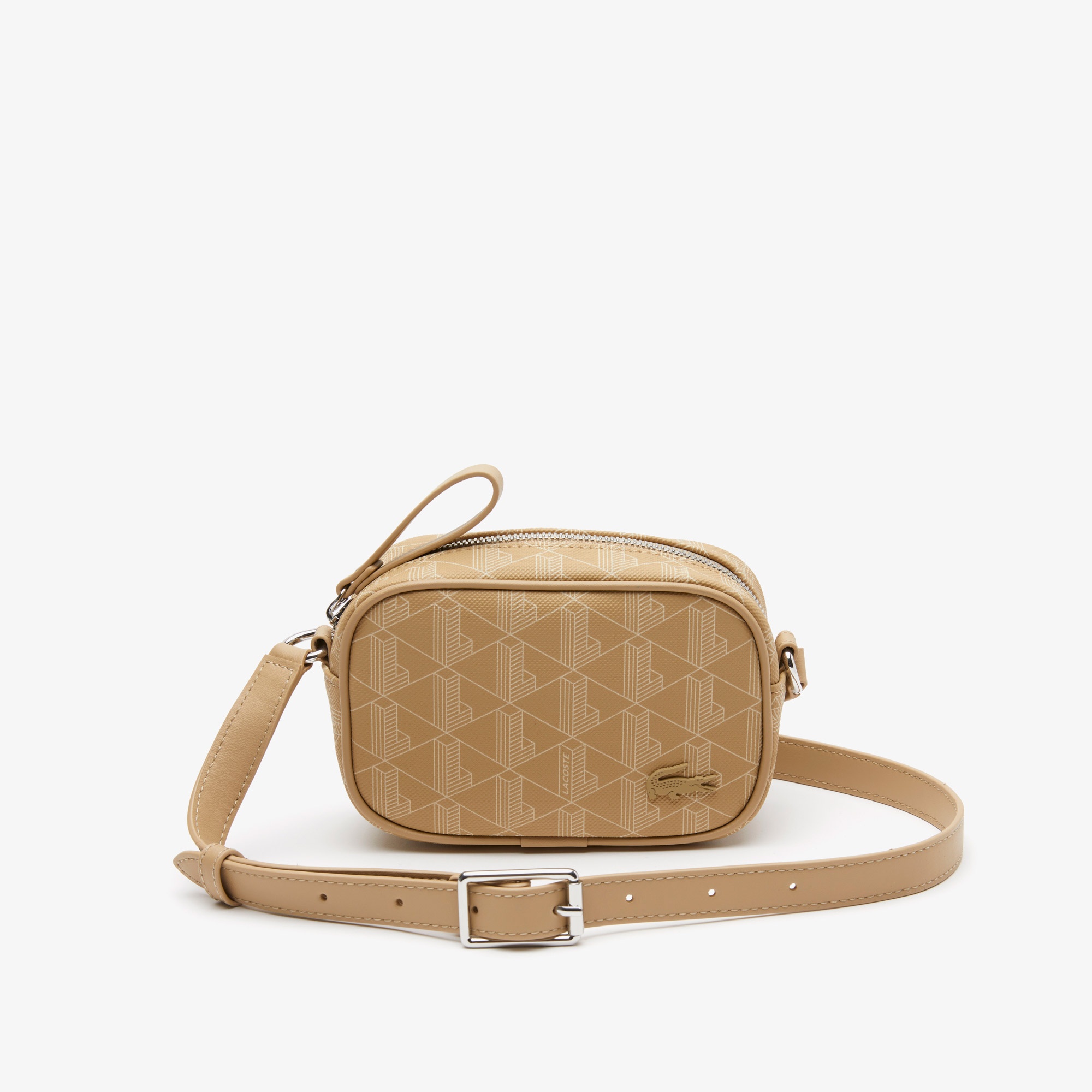 Lacoste Kadın Monogram Bej Postacı Çantası