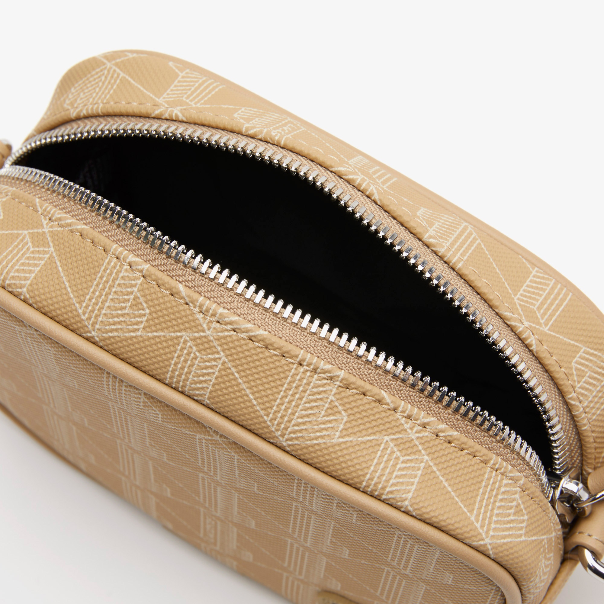 Lacoste Kadın Monogram Bej Postacı Çantası