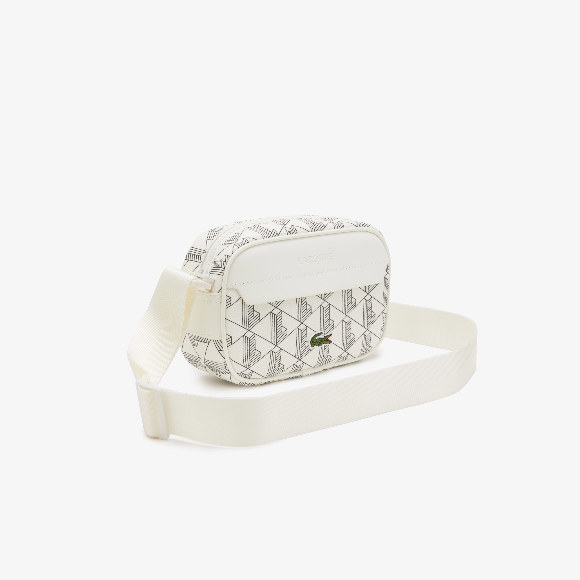Lacoste The Blend Seasonal Unisex Monogram Beyaz Postacı Çantası