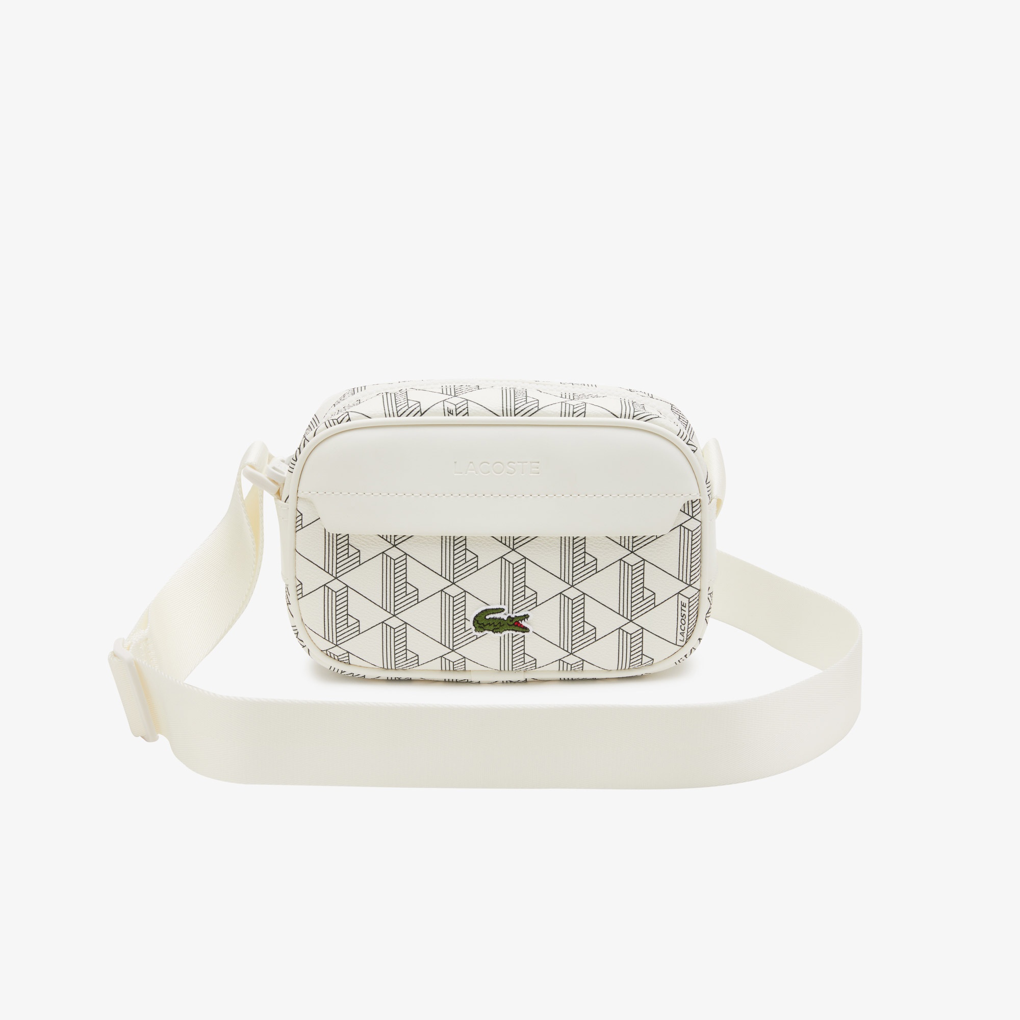 Lacoste The Blend Seasonal Unisex Monogram Beyaz Postacı Çantası