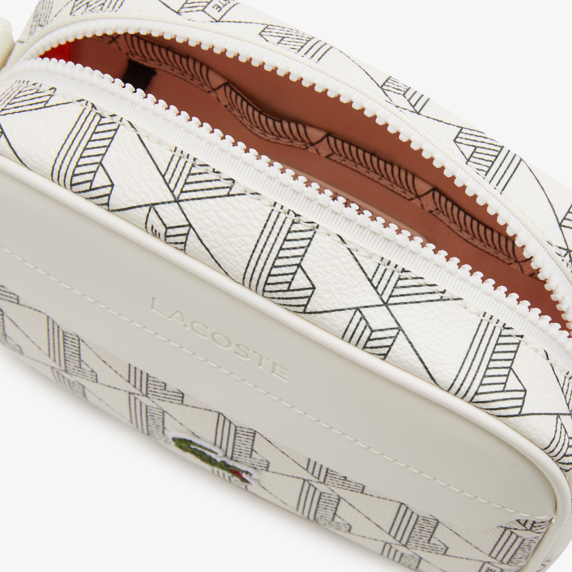 Lacoste The Blend Seasonal Unisex Monogram Beyaz Postacı Çantası