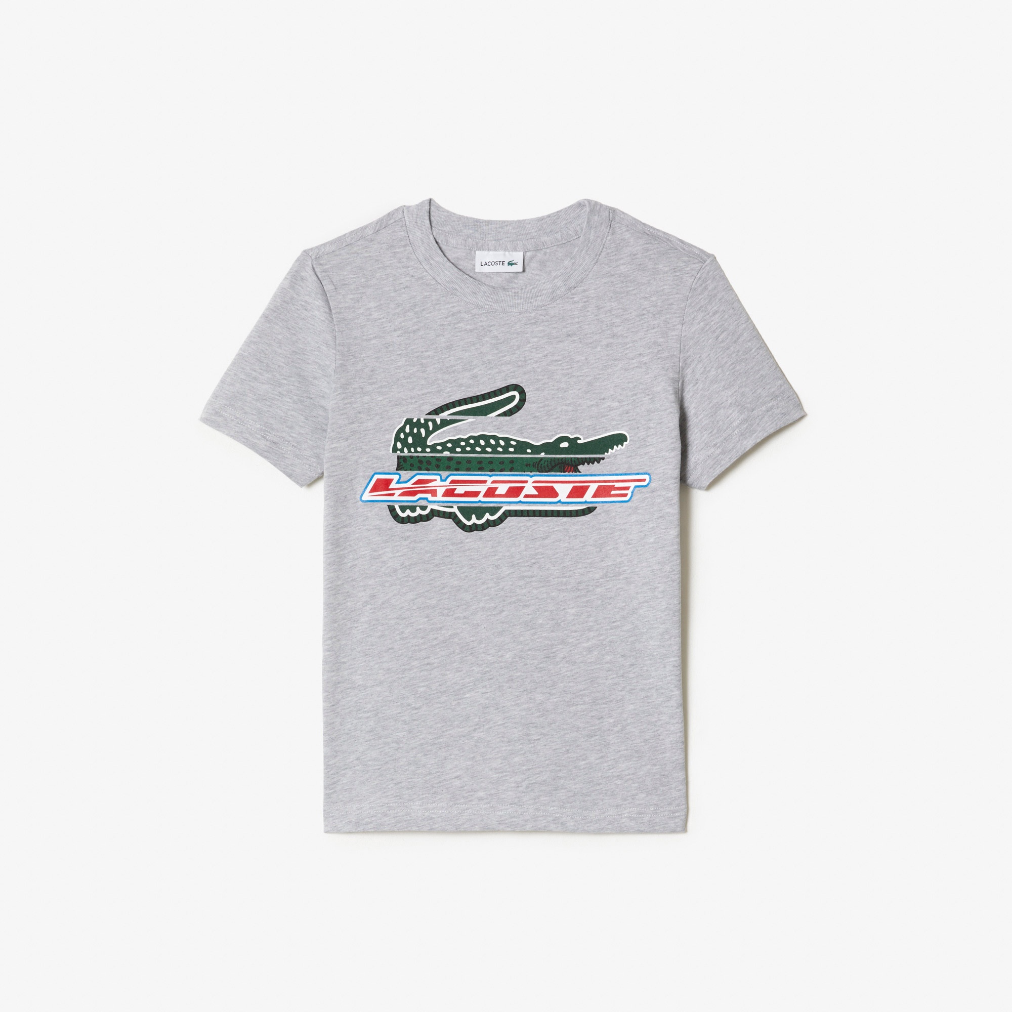 Lacoste Çocuk Baskılı Gri T-Shirt
