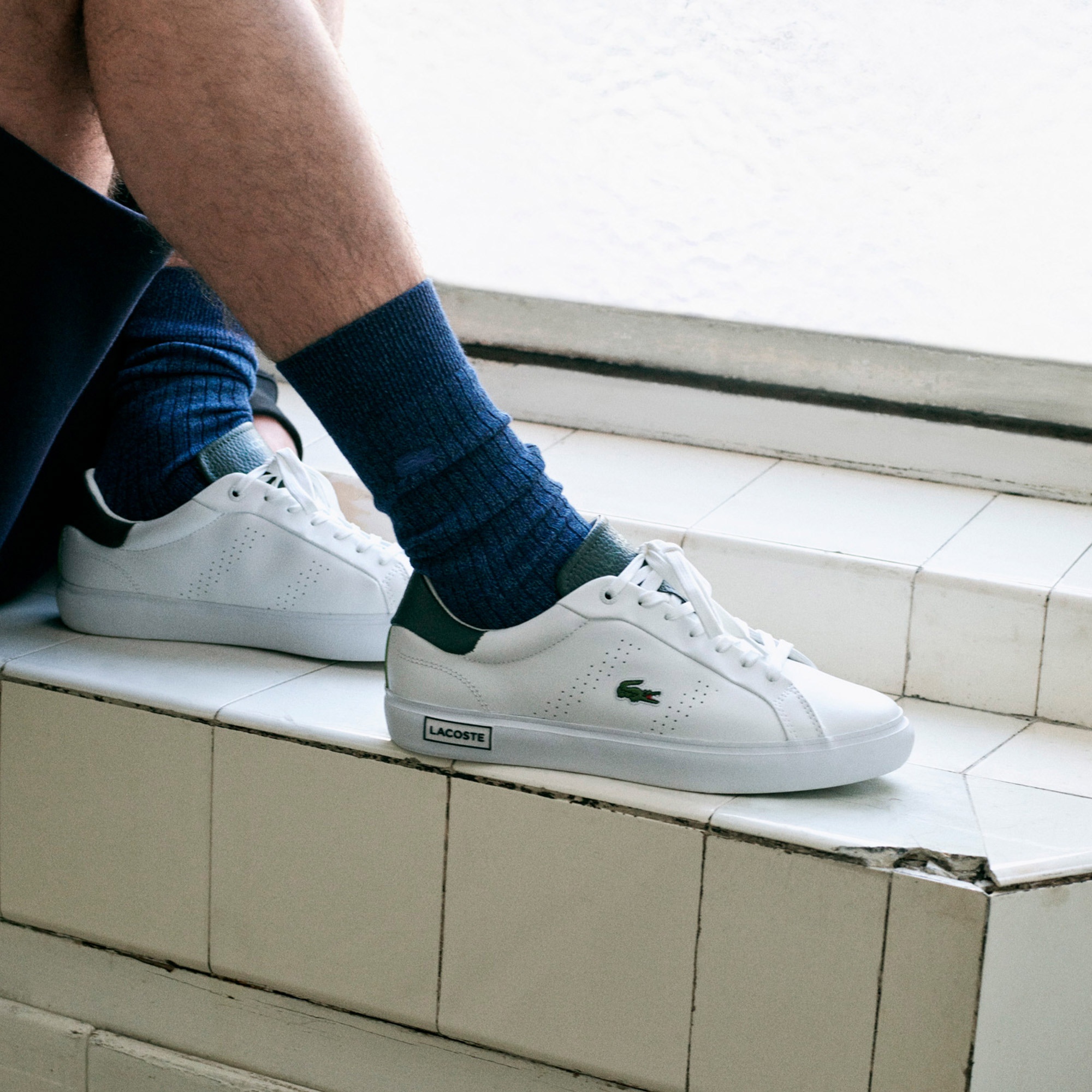 Lacoste Powercourt Erkek Beyaz Sneaker