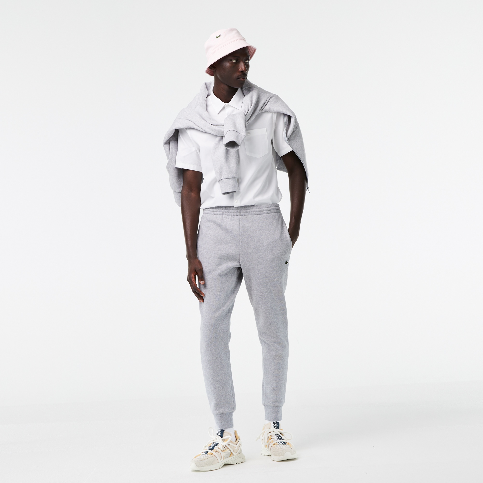 Lacoste Erkek Classic Fit Kapüşonlu Gri Eşofman Takımı