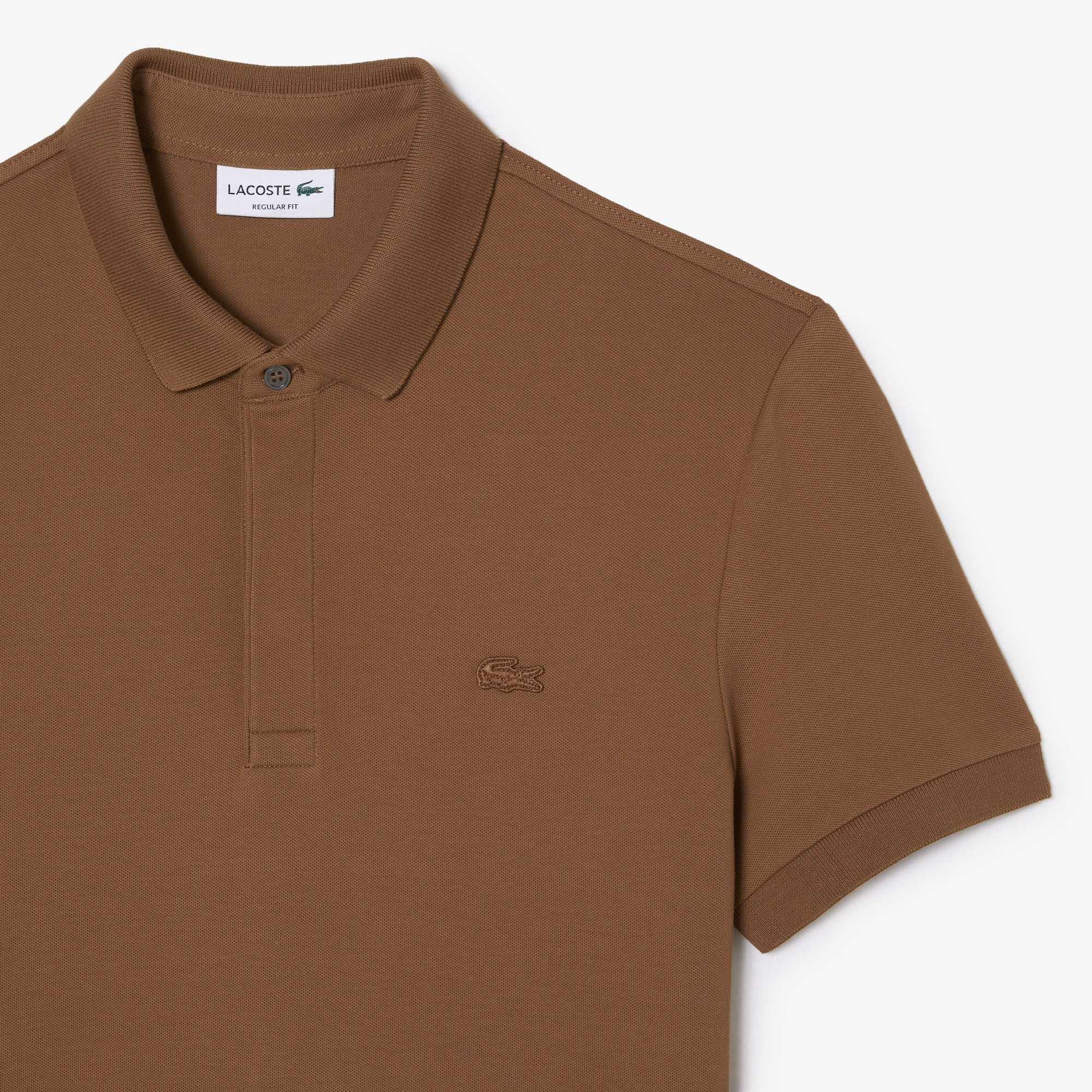 Lacoste Erkek Regular Fit Kahverengi Paris Polo görsel 5