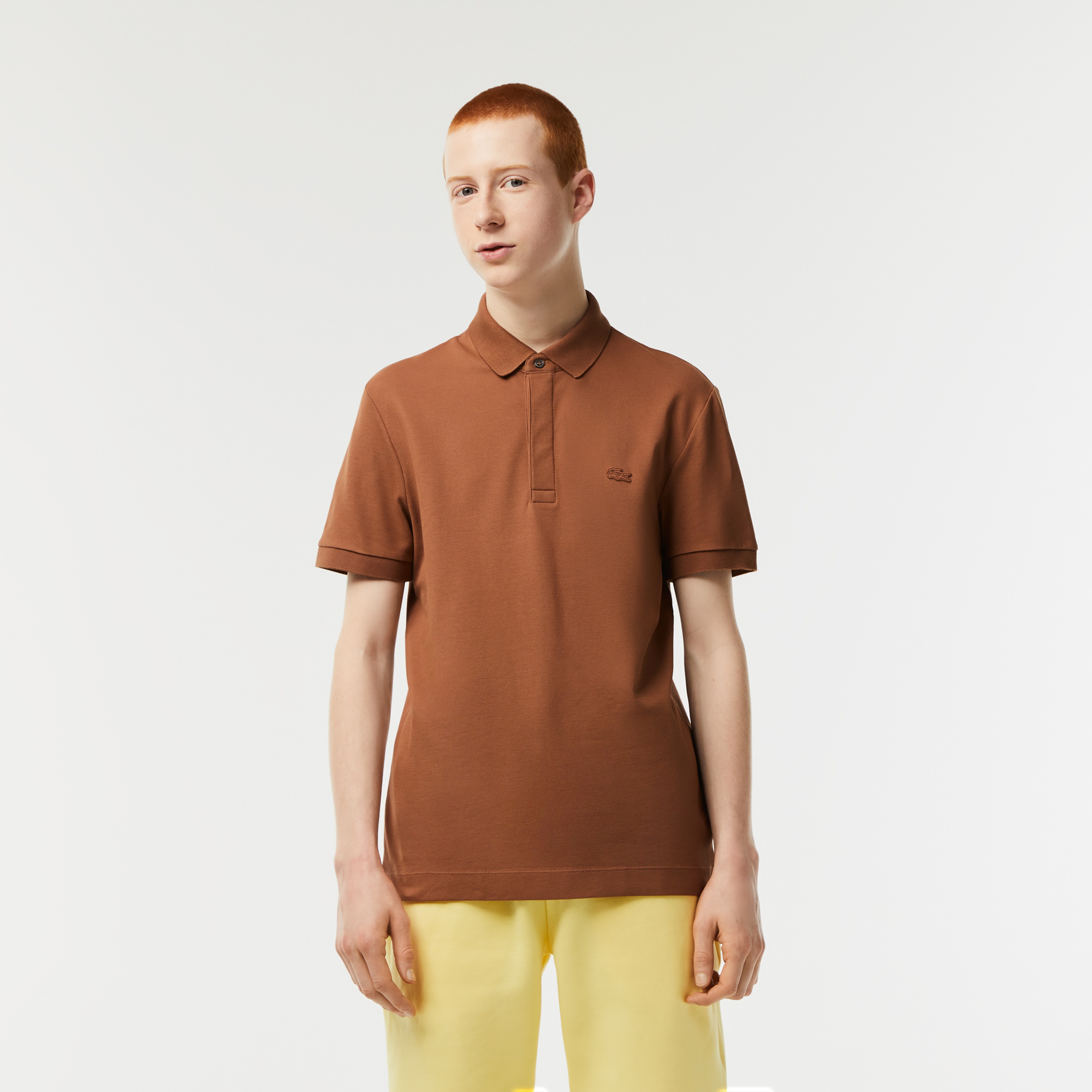Erkek Regular Fit Kahverengi Paris Polo