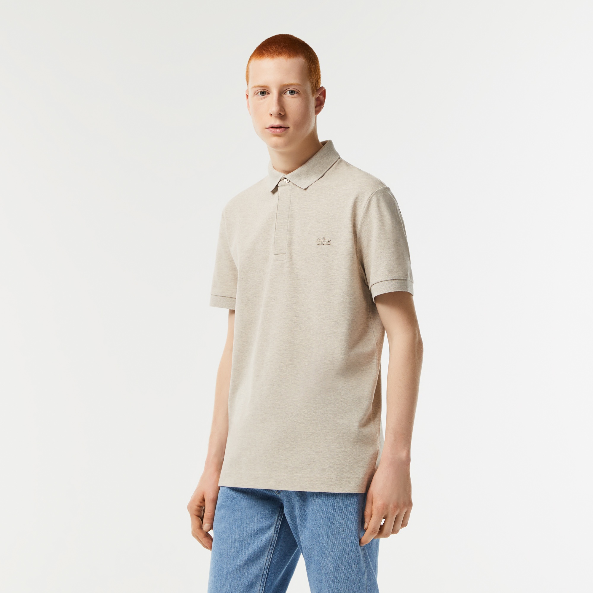 Lacoste Erkek Regular Fit Paris Bej Polo