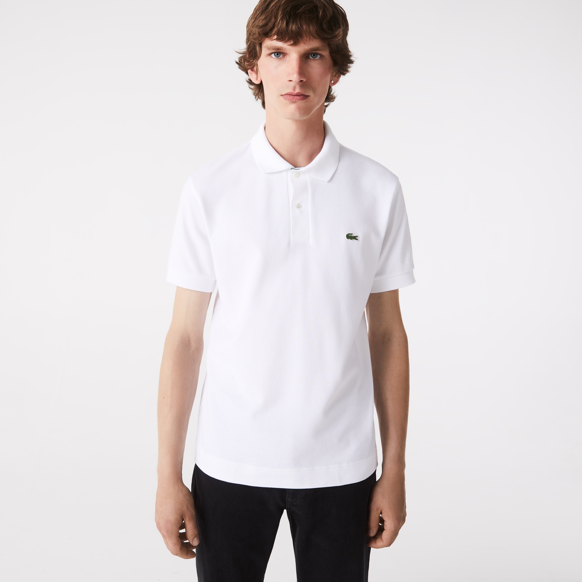 Lacoste Erkek Classic Fit L.12.21 Organik Pamuk Beyaz Polo