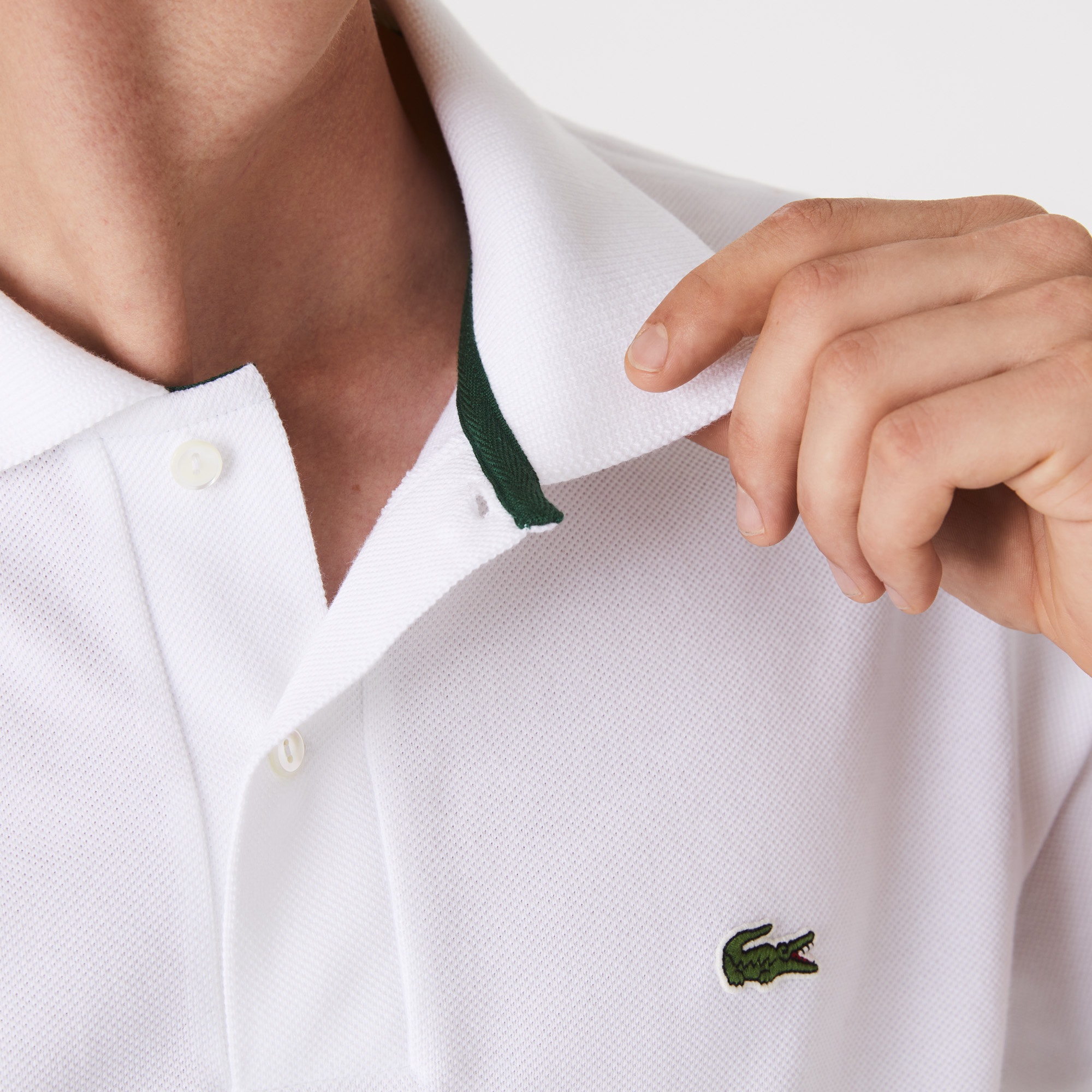 Lacoste Erkek Classic Fit L.12.21 Organik Pamuk Beyaz Polo