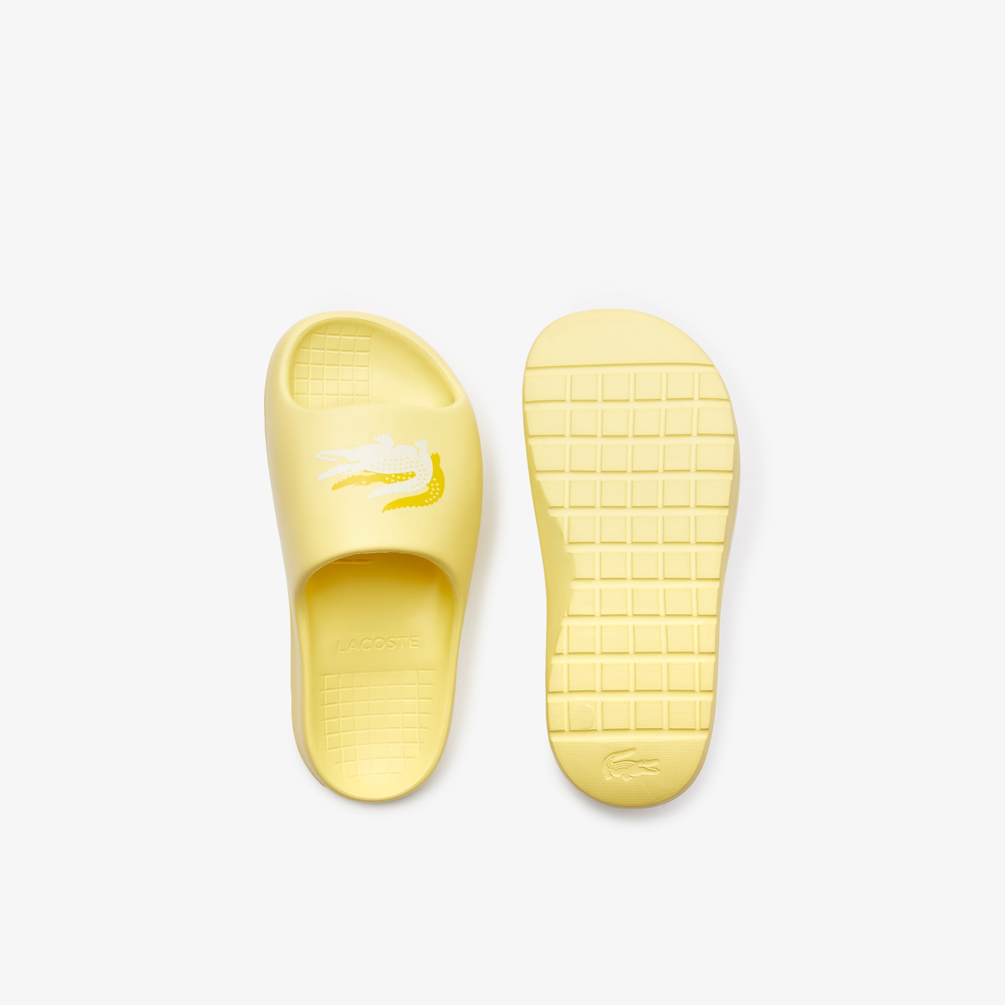 Lacoste Croco 2.0 Evo Kadın Sarı Terlik