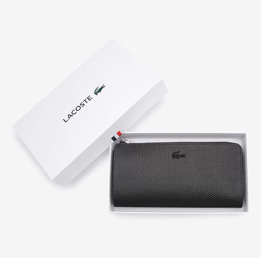 Lacoste Chantaco Kadın Deri Siyah Cüzdan