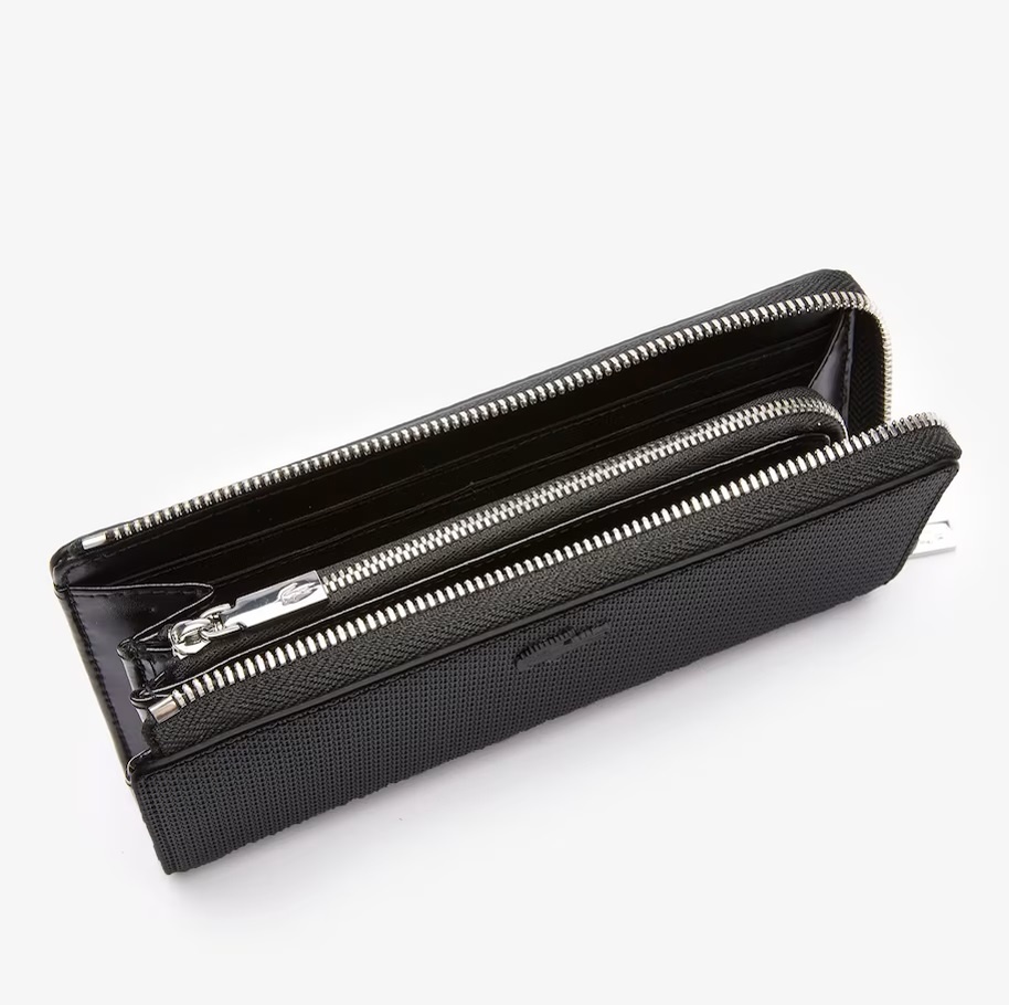 Lacoste Chantaco Kadın Deri Siyah Cüzdan