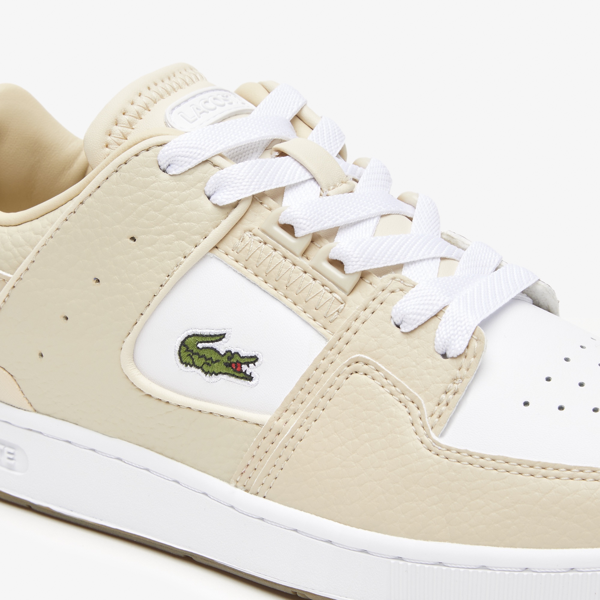 Lacoste Court Cage Kadın Bej Sneaker