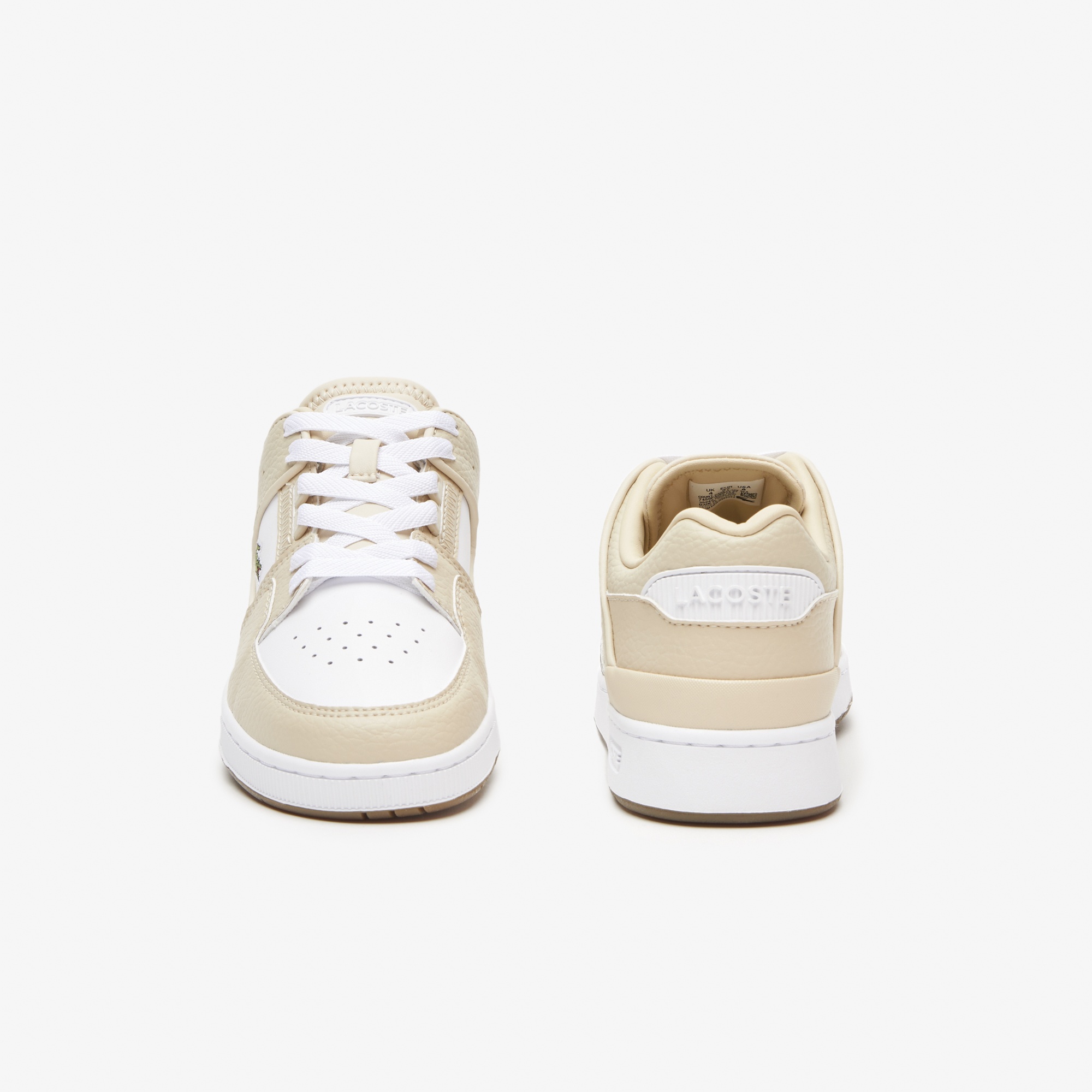 Lacoste Court Cage Kadın Bej Sneaker