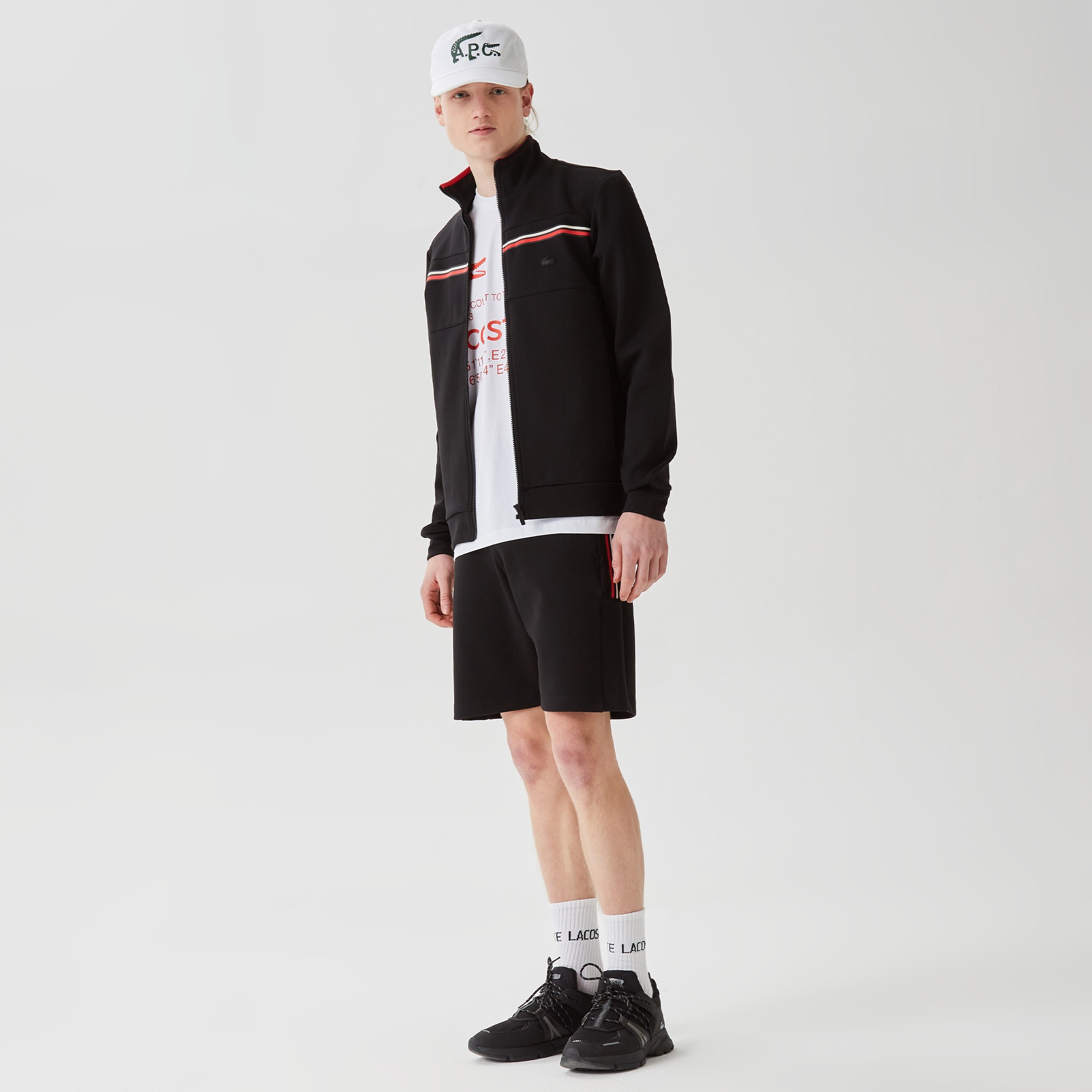 Lacoste Erkek Slim Fit Baskılı Siyah Şort