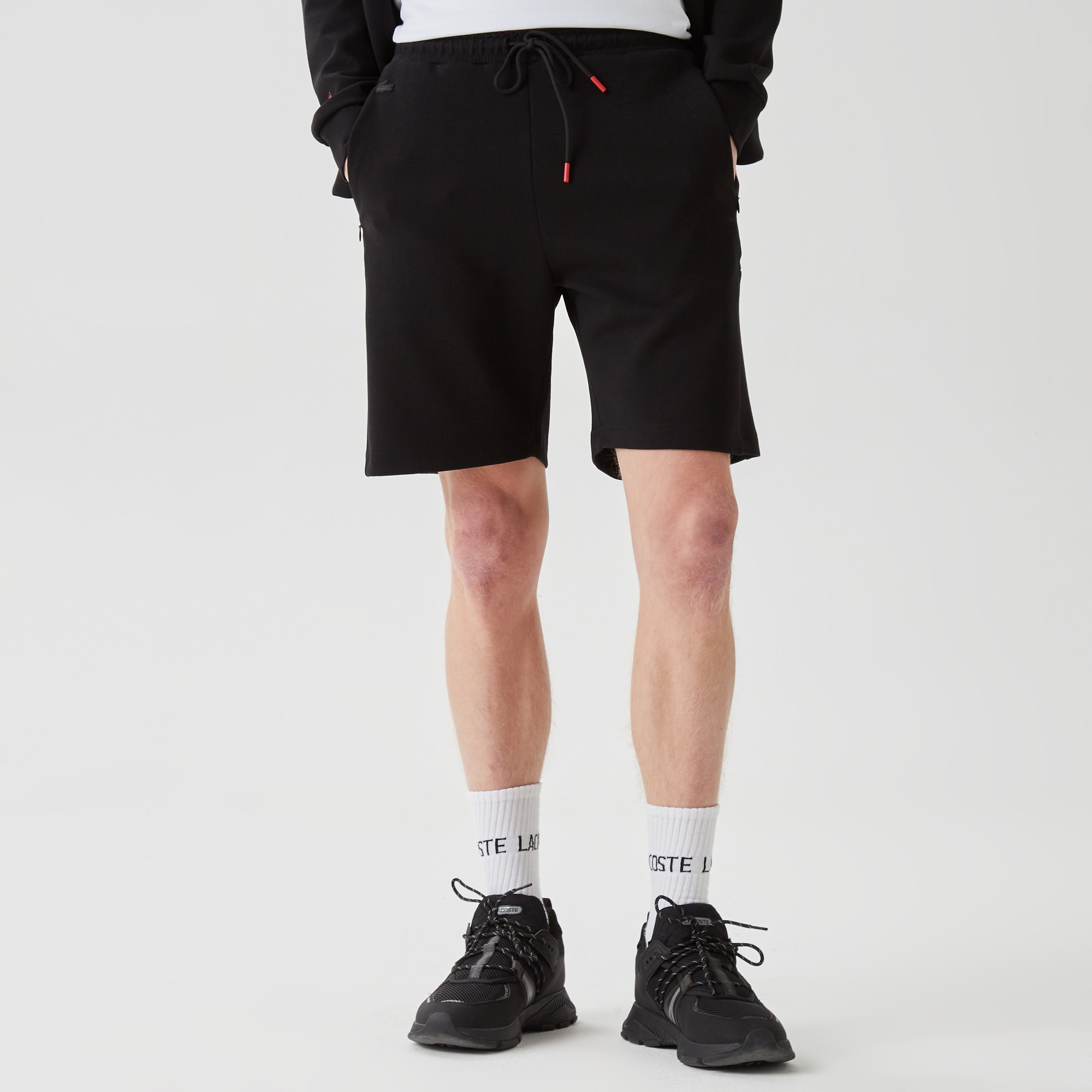 Lacoste Erkek Slim Fit Baskılı Siyah Şort