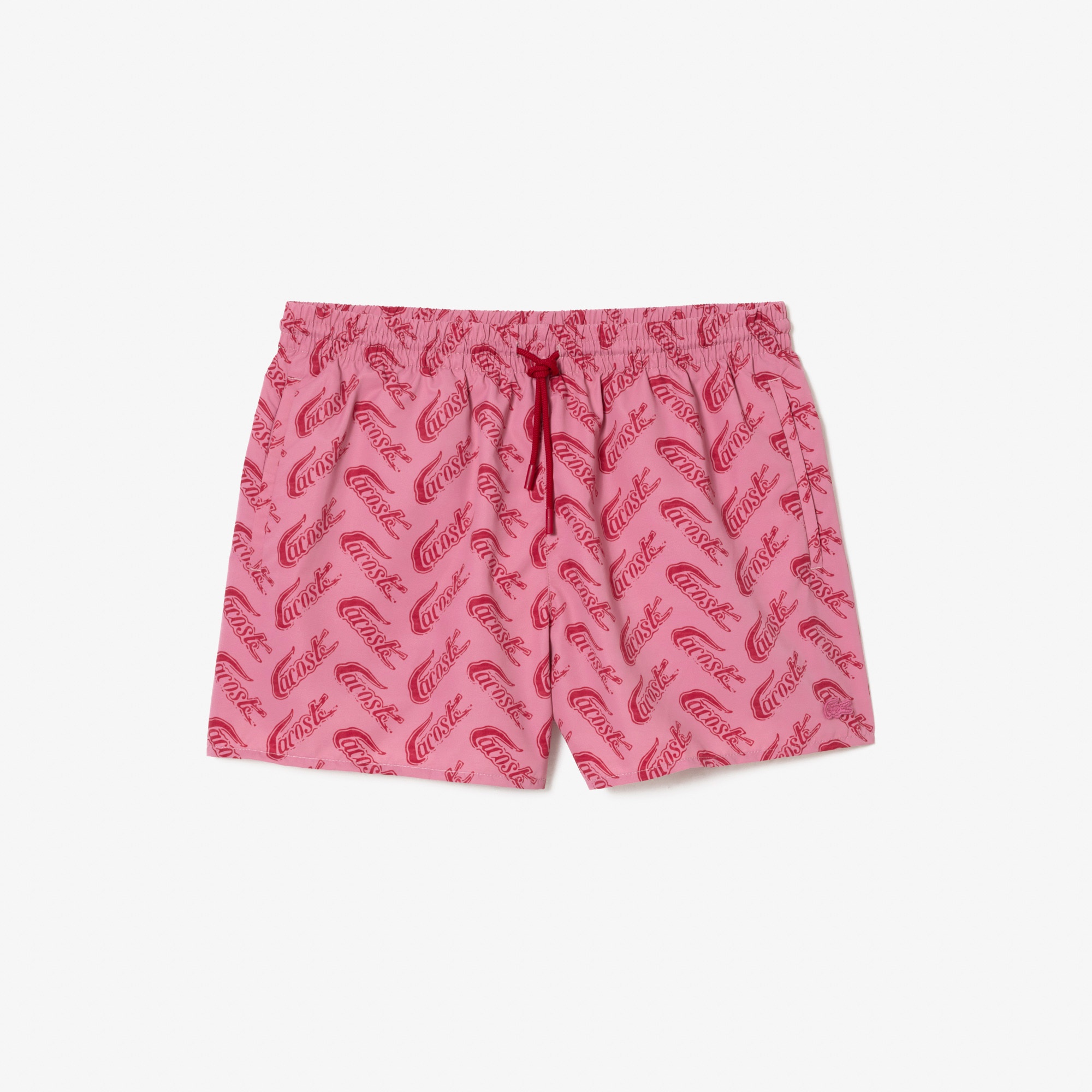 Lacoste Erkek Baskılı Pembe Mayo Şort